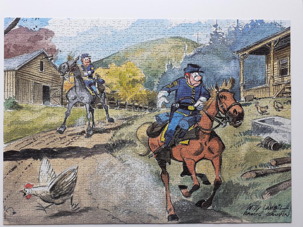legpuzzel De Blauwbloezen, Dupuis, Ophalen of Verzenden, 500 t/m 1500 stukjes, Zo goed als nieuw, Legpuzzel