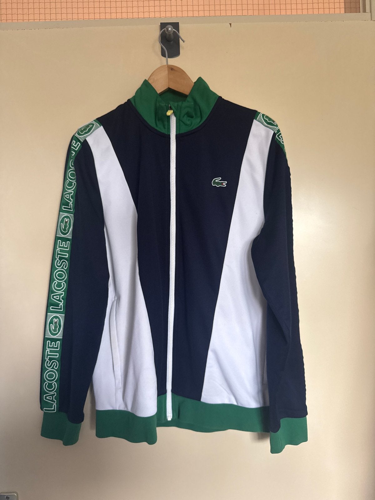 Lacoste trainingsjack maat M, Ophalen of Verzenden, Zo goed als nieuw, Maat 48/50 (M), Blauw
