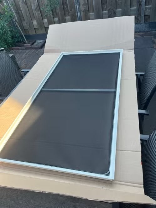Nieuwe Horrentotaal Raam Inzethor 130 x 65 cm – Wit – Nieuw, Doe-het-zelf en Verbouw, Glas en Ramen, Gevelraam of Ruit, Minder dan 80 cm