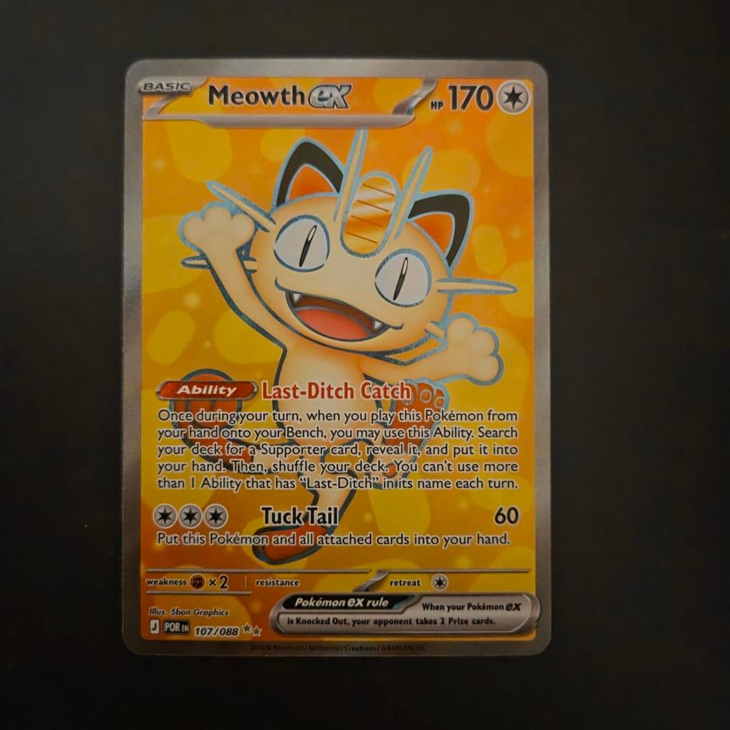 Meowth 107, Hobby en Vrije tijd, Verzamelkaartspellen | Pokémon, Ophalen of Verzenden