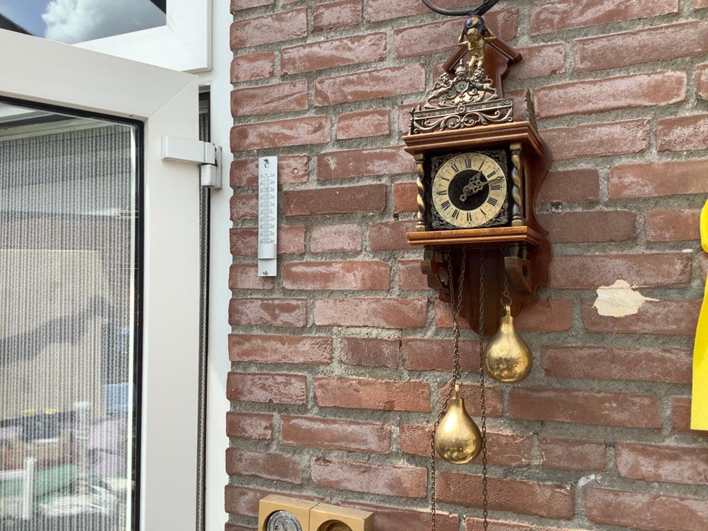 klassieke J.W.A. Warmink (Wuba) Zaanse wandklok, Antiek en Kunst, Antiek | Klokken, Ophalen