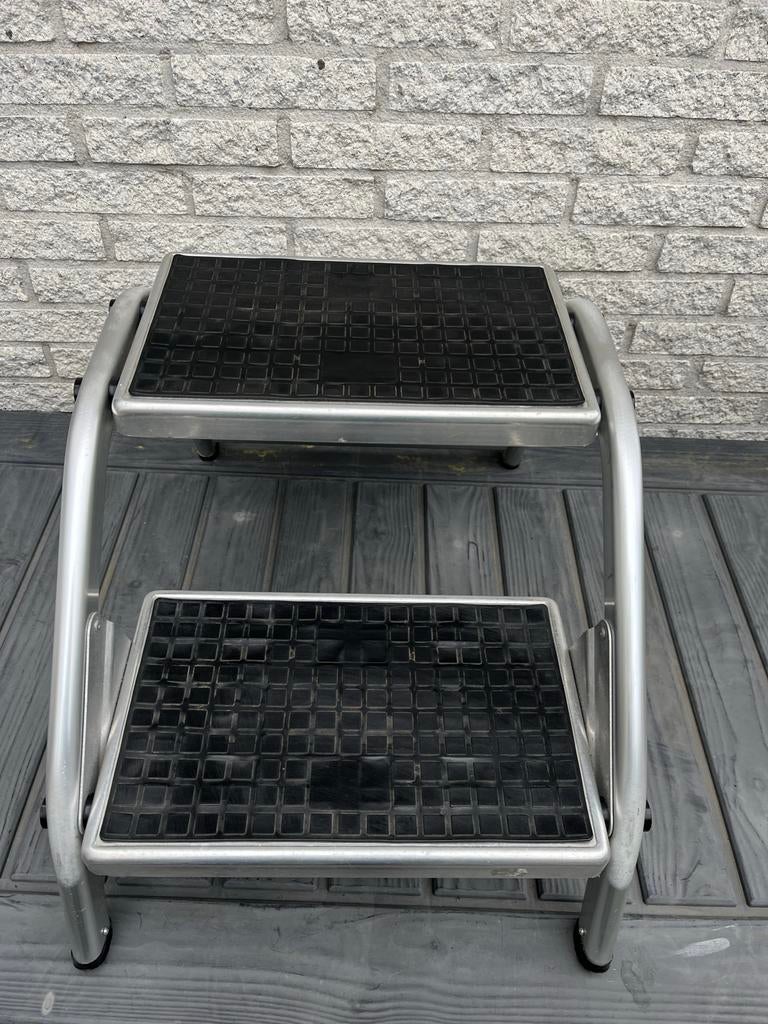 Stevig aluminium caravan opstapje met twee treden, Ophalen of Verzenden, Gebruikt