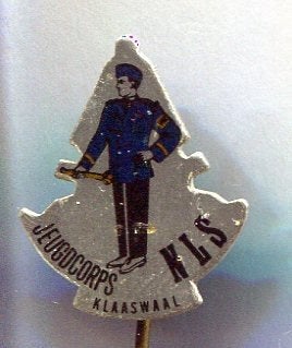 Jeugdkorps N.L.S. Klaaswaal blik muziek speldje ( L_213), Verzenden, Zo goed als nieuw, Merk, Speldje of Pin