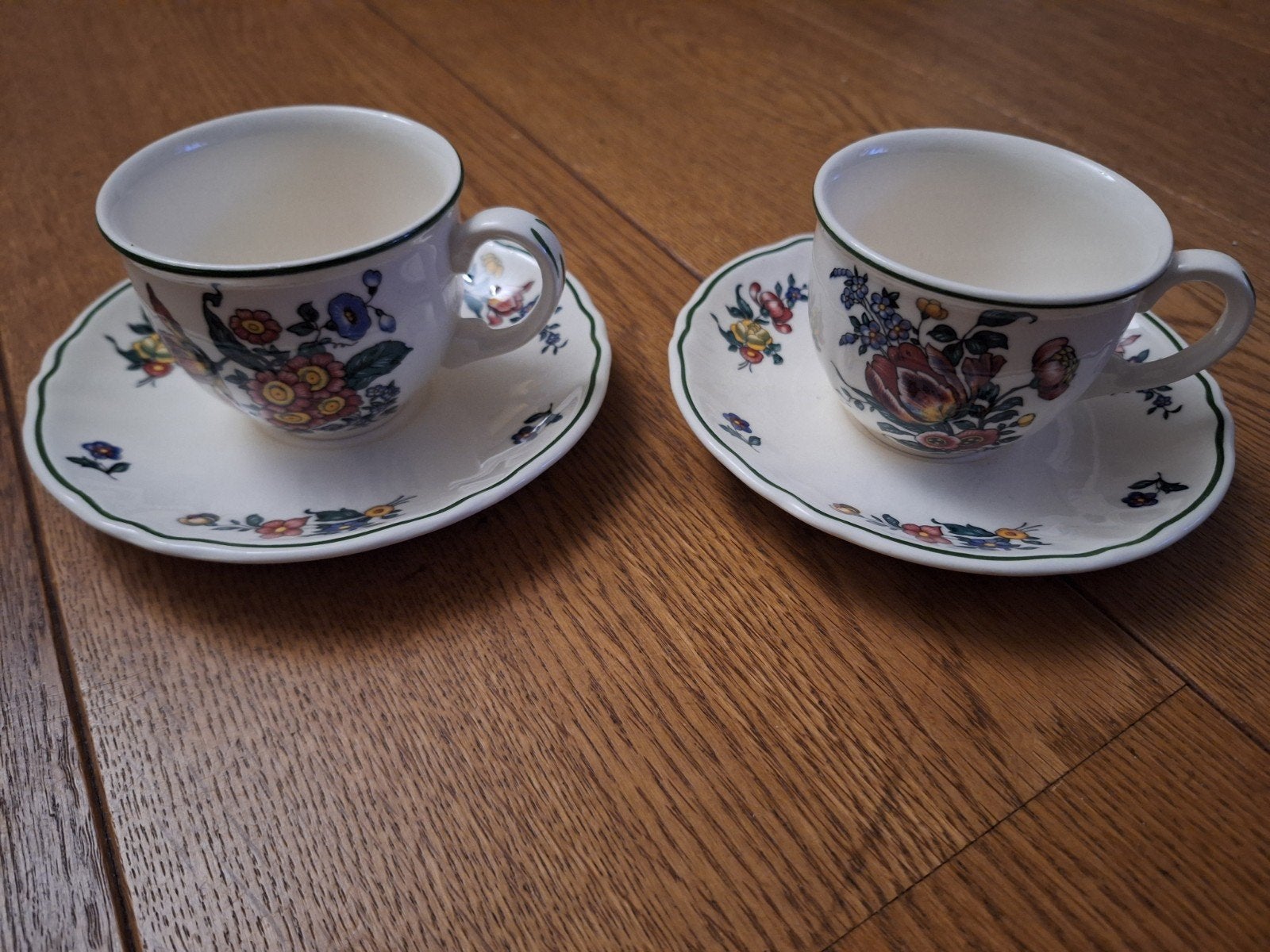 2x Villeroy & Boch Alt Strassburg kop en schotel, Huis en Inrichting, Klassiek, Villeroy & Boch, Ophalen of Verzenden, Zo goed als nieuw