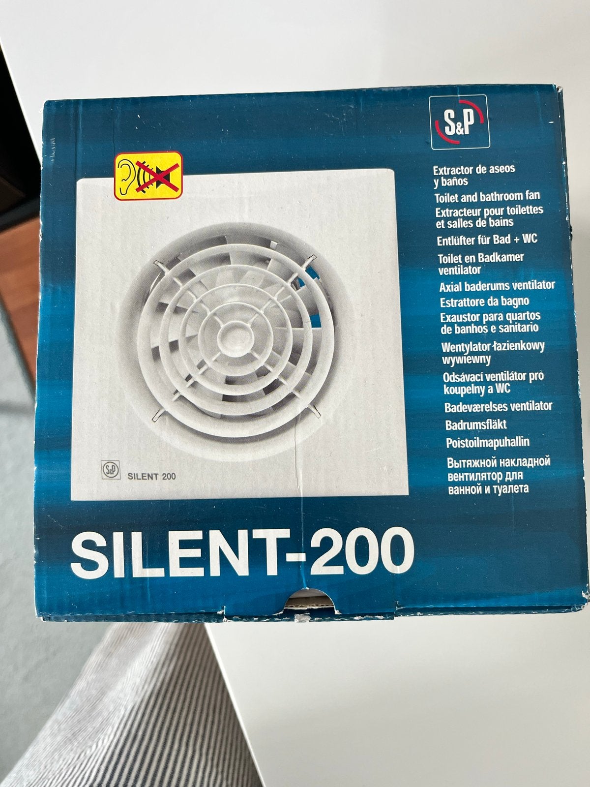 S&P Silent 200 Badkamerventilator / Afzuiger, Ophalen of Verzenden, Nieuw, Ventilator en Afzuiger