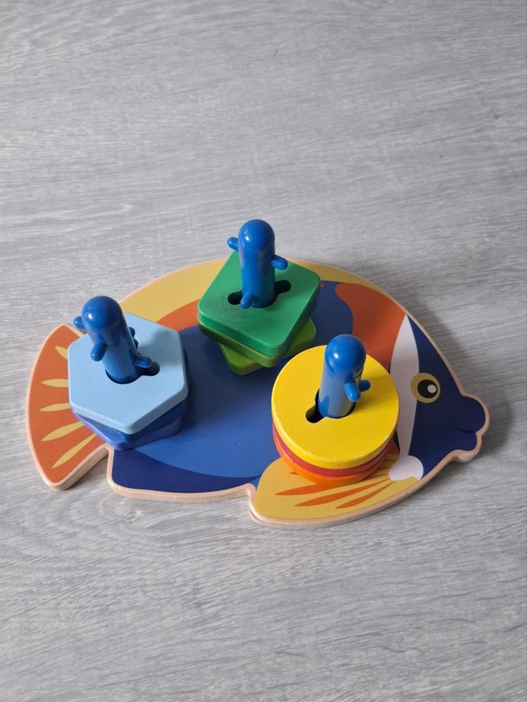 Houten puzzel, Ophalen of Verzenden, Zo goed als nieuw, 2 tot 4 jaar, Van hout