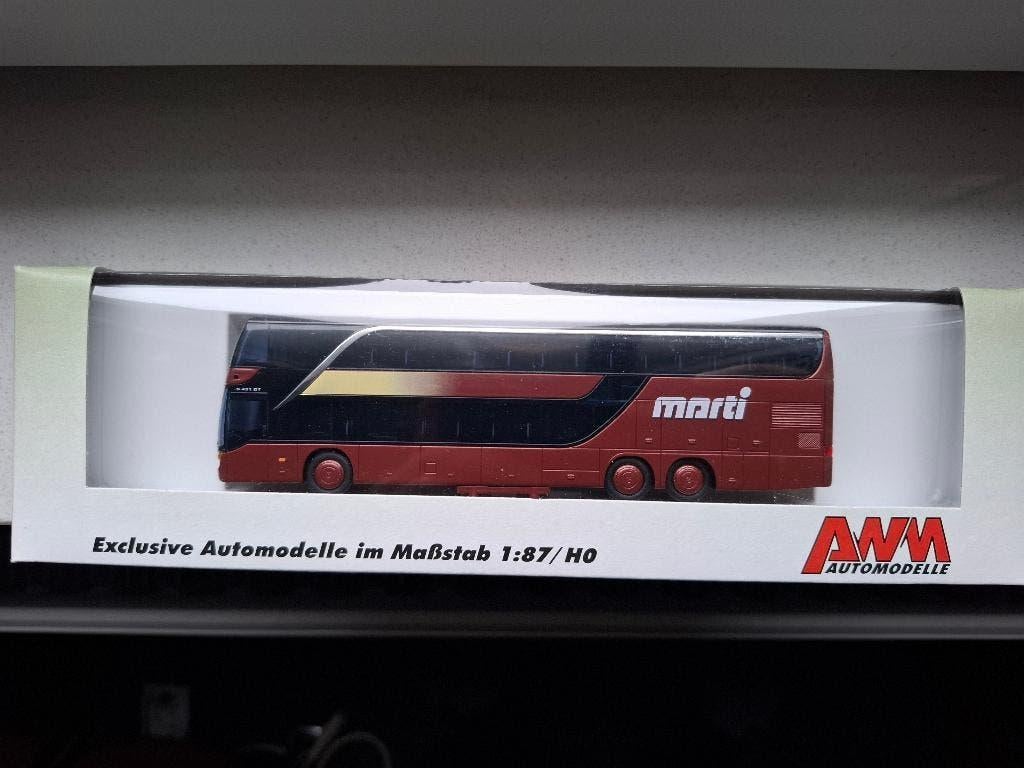 AWM modelbus Setra 431 Marti Zwitserland, Ophalen of Verzenden, Zo goed als nieuw, Bus of Vrachtwagen, AWM