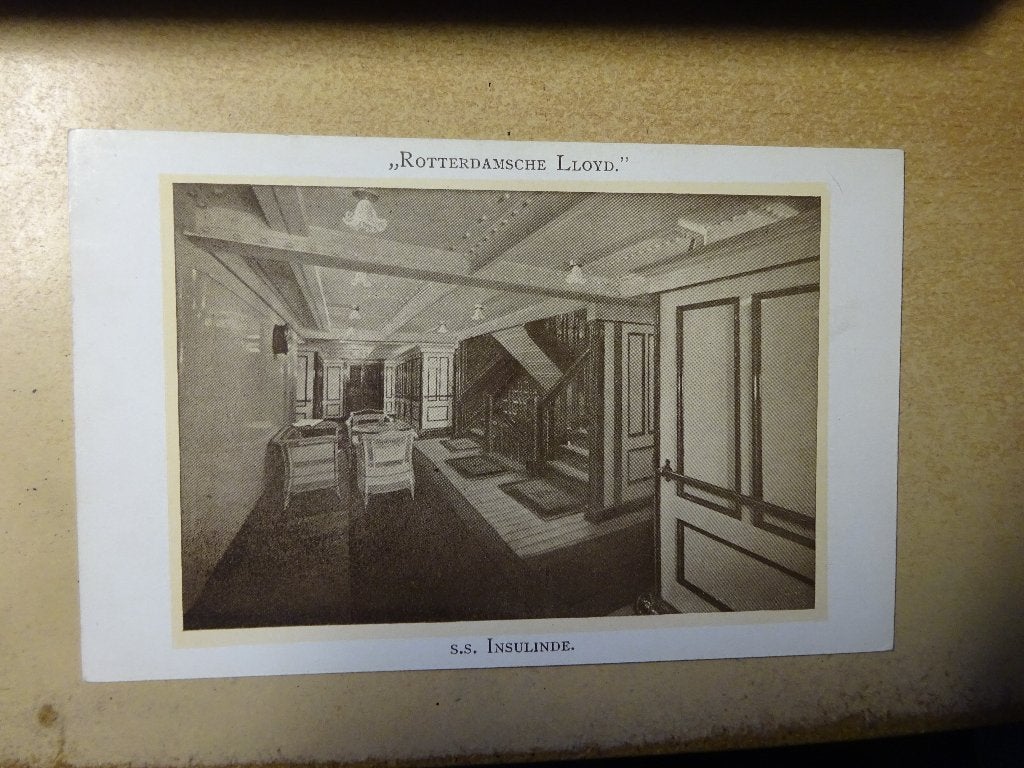 Rotterdamsche LLoyd, s.s. Insulinde., Ophalen of Verzenden, Voor 1920, Ongelopen, Voertuig