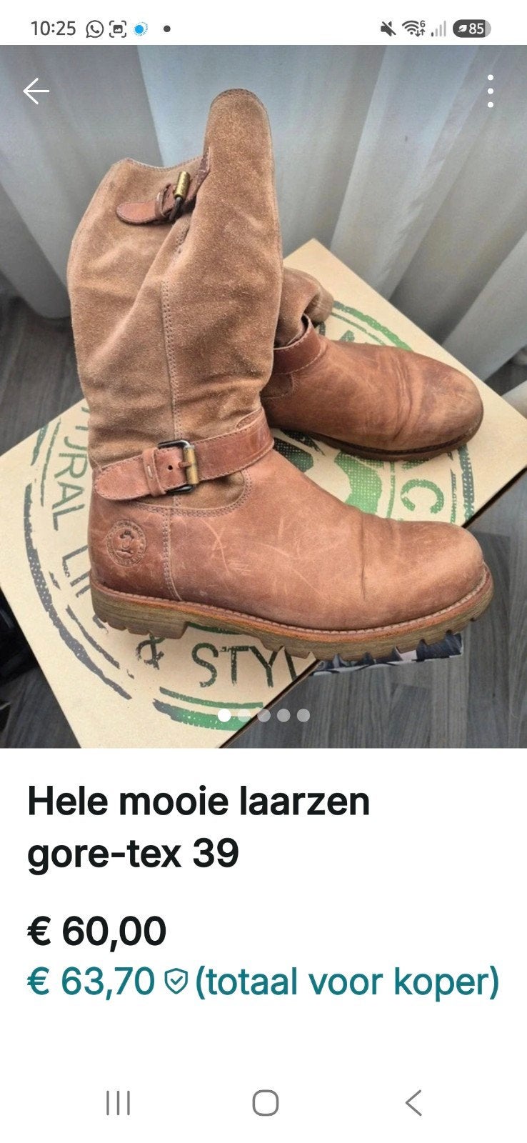 hele mooie Panama jack laarsen 39, Kleding | Dames, Schoenen, Hoge laarzen, Beige, Ophalen of Verzenden, Panama Jack