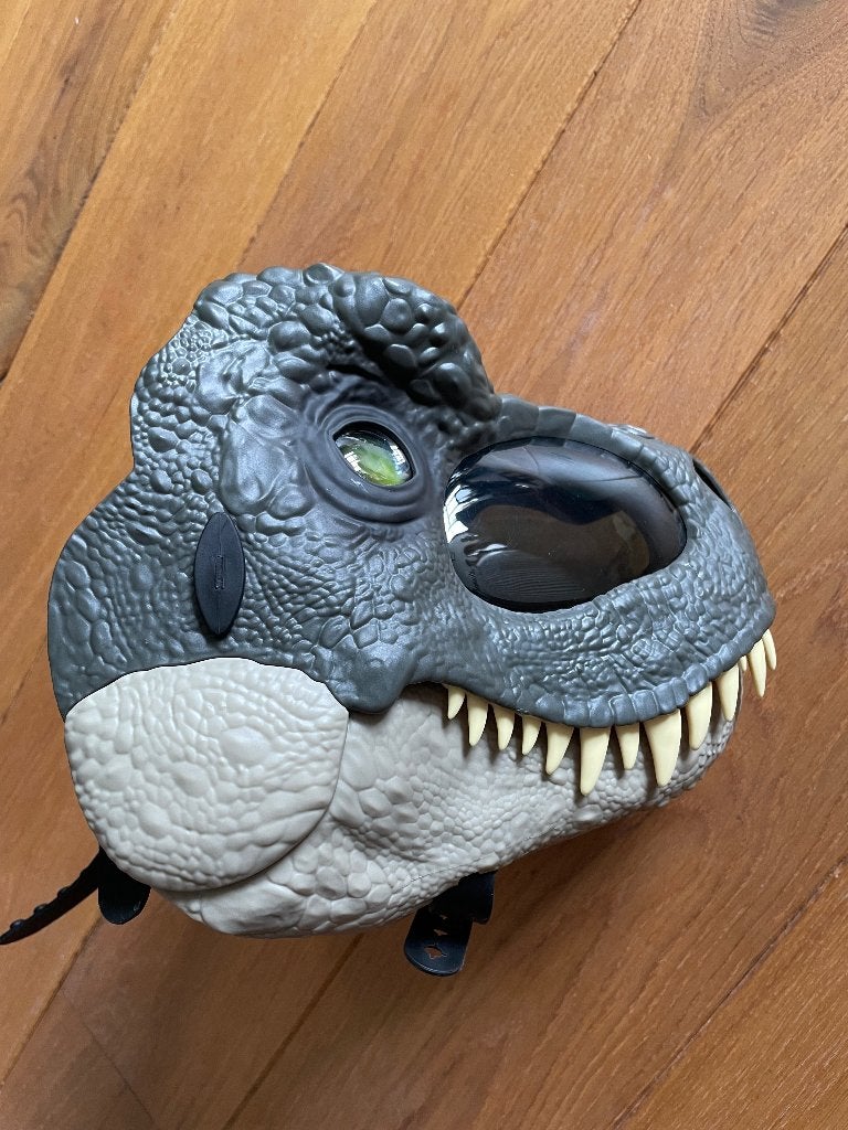 Jurassic World T-rex masker met geluiden (rage & roar), Ophalen, Nieuw