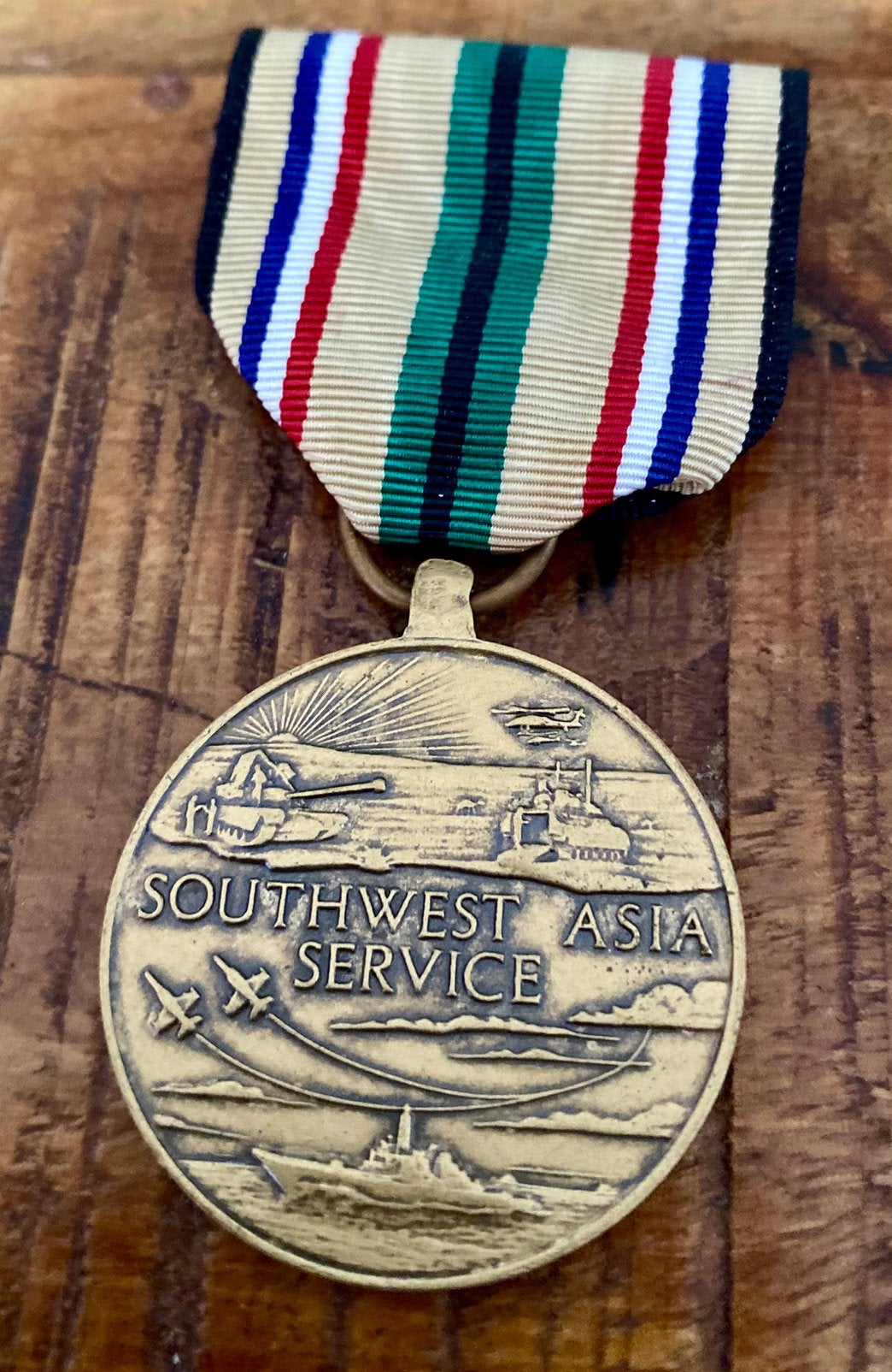 Amerikaanse Southwest Asia Service Medal, Medaille, Verzenden, Landmacht, Amerika, Lintje, Medaille of Wings