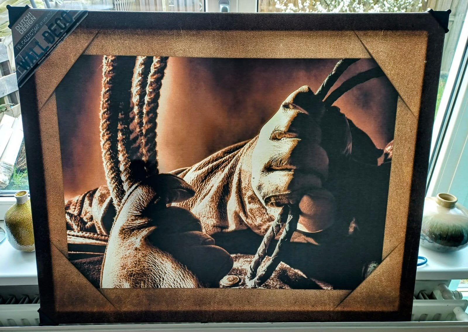 Canvas Schilderij Geweer of Paardentuig - Dutch Design, Ophalen, 50 tot 75 cm, Zo goed als nieuw, Schilderij