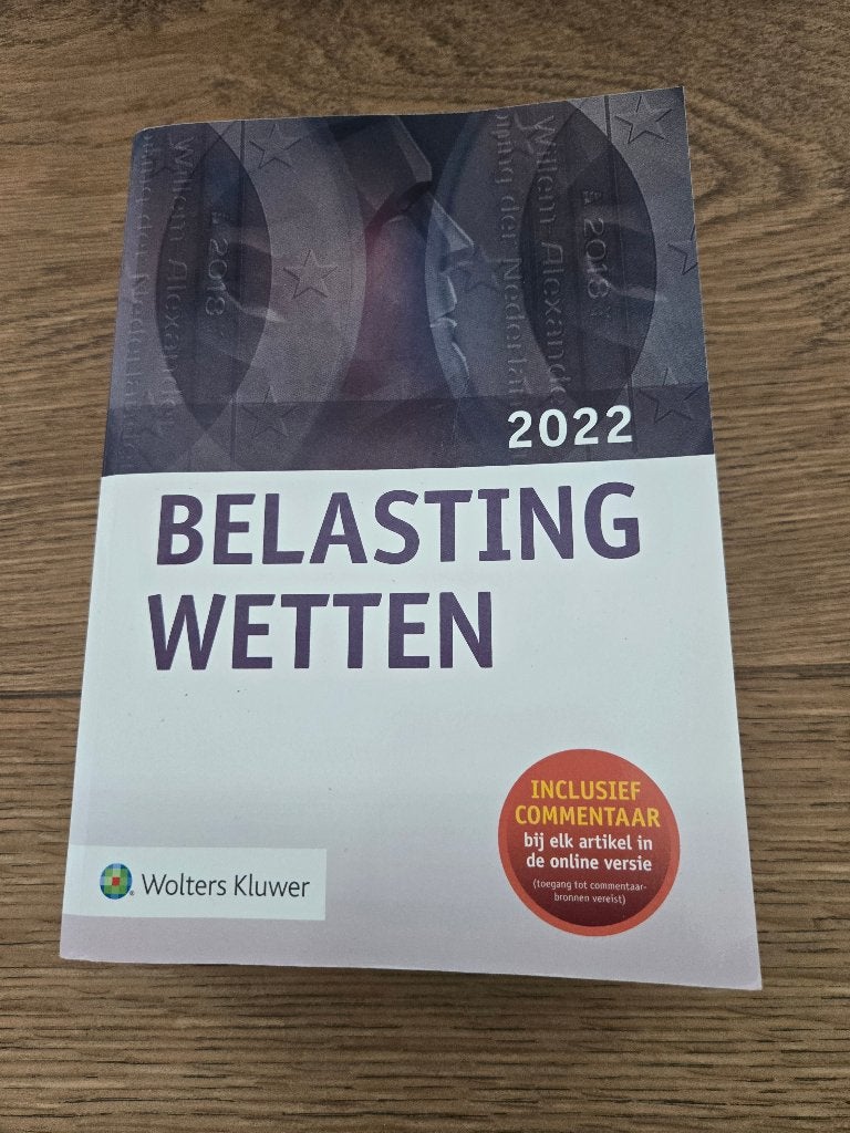 Belastingwetten 2022, Ophalen of Verzenden, Beta, Zo goed als nieuw, HBO