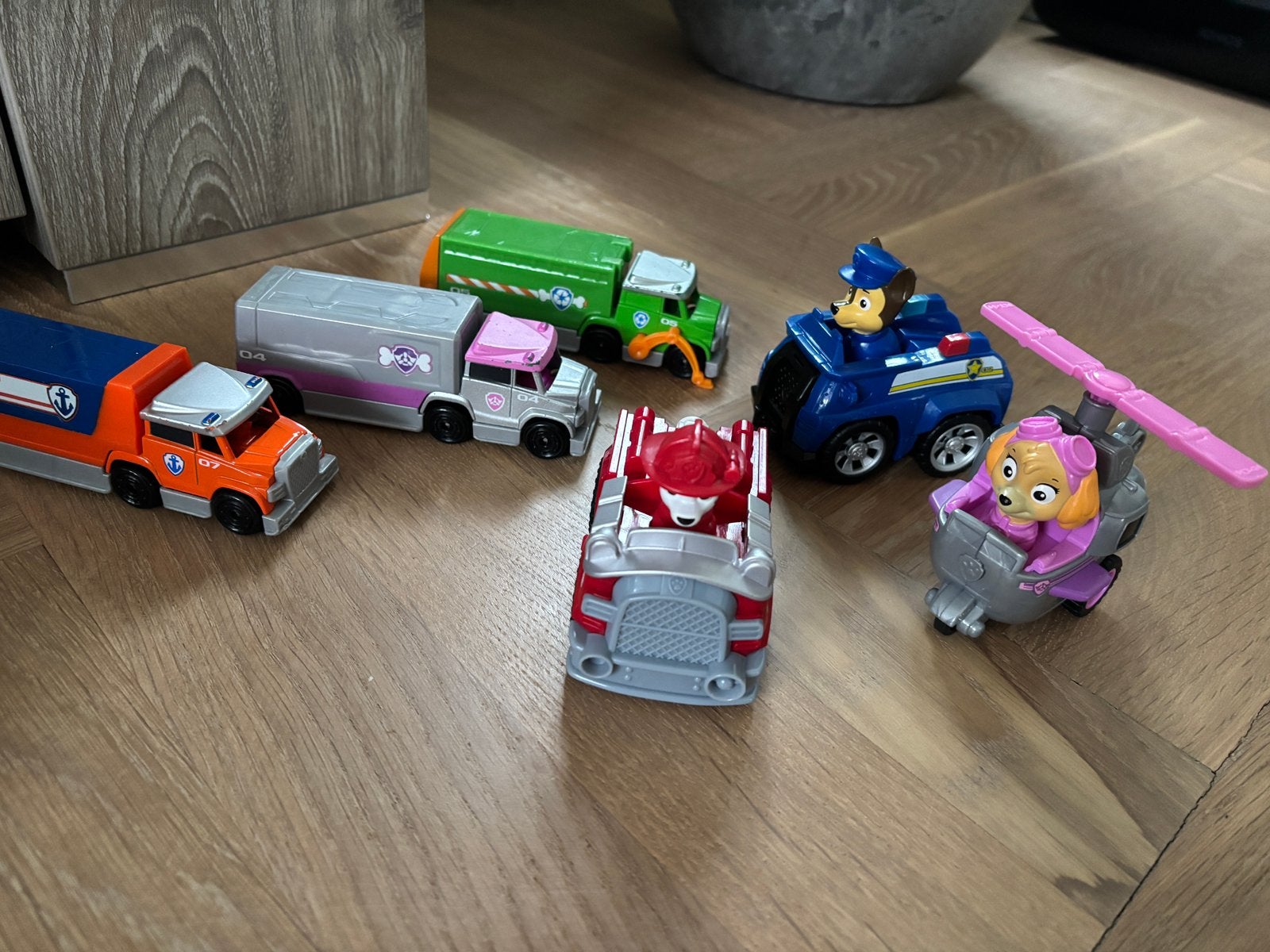 Paw patrol kleine voortuigen te koop., Ophalen of Verzenden, Gebruikt
