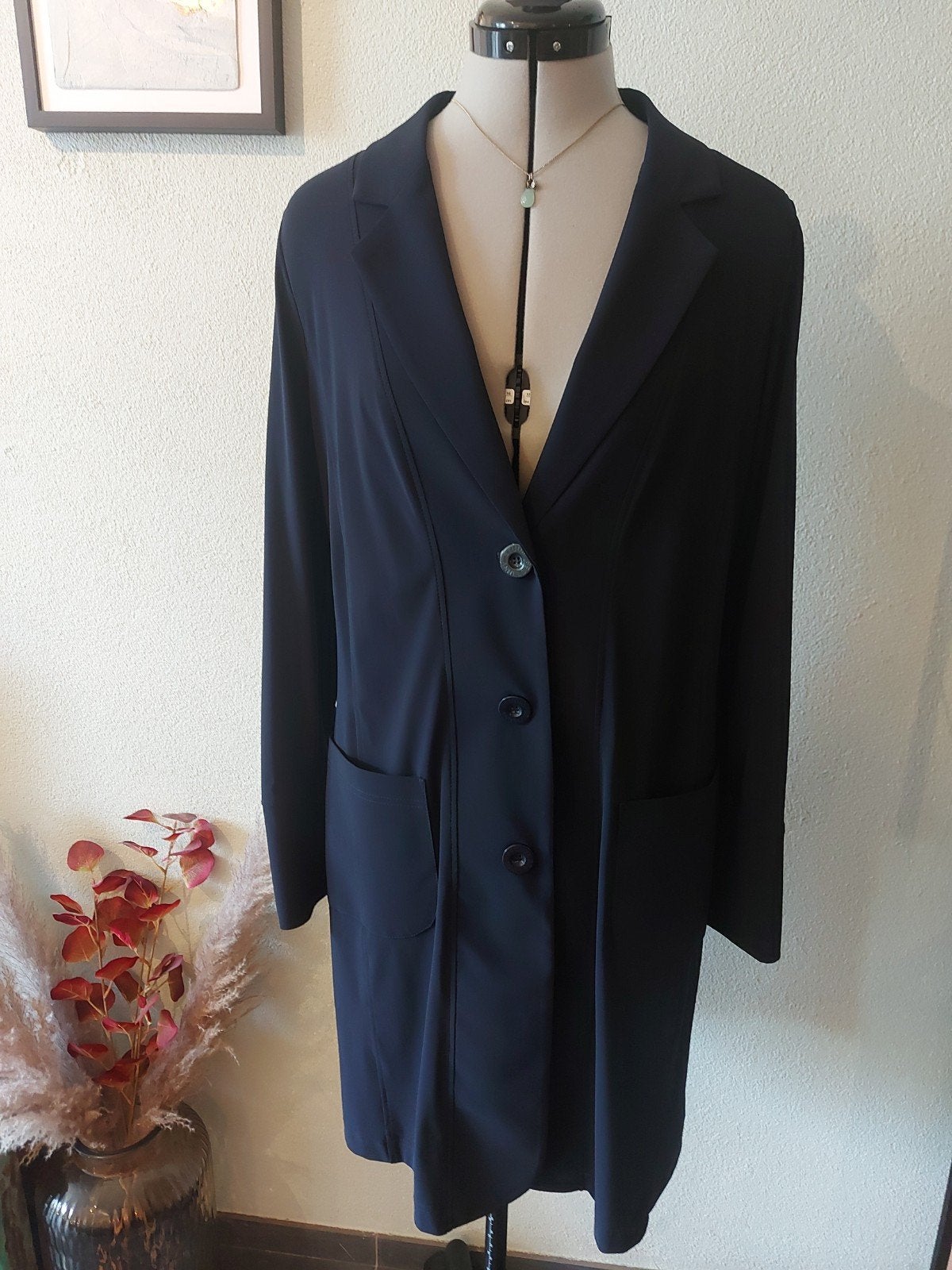 Studio Anneloes donkerblauwe blazer, maat L, Studio Anneloes, Maat 42/44 (L), Nieuw, Jasje