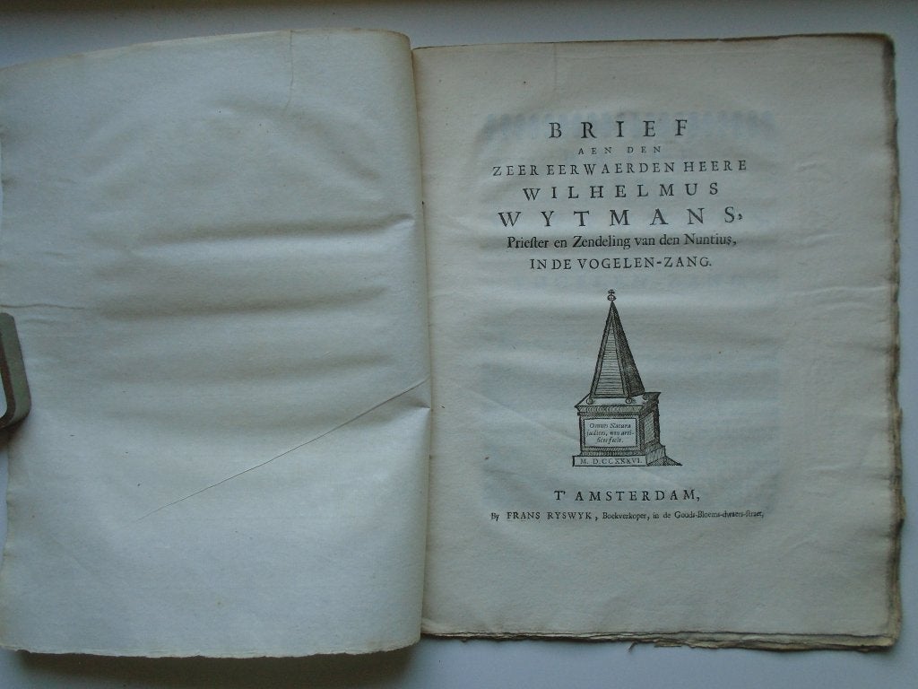 Brief aen den zeer eerwaerden heer Wilhelmus W(1736), Antiek en Kunst, Ophalen of Verzenden, Johannes Trees