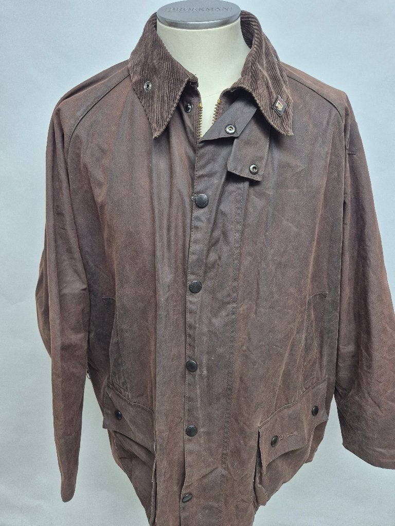 Barbour 'Beaufort' wax jas C48-122cm XXL, Barbour, Bruin, Overige maten, Ophalen of Verzenden