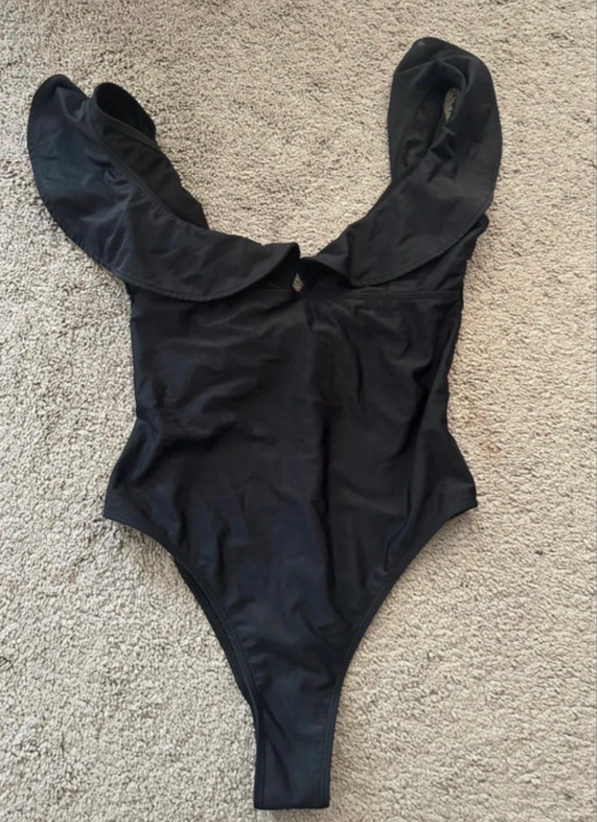 Nieuw Zwart Badpak met Ruches - Maat M - SHEIN, Kleding | Dames, Ophalen of Verzenden, Nieuw, Zwart, Badpak