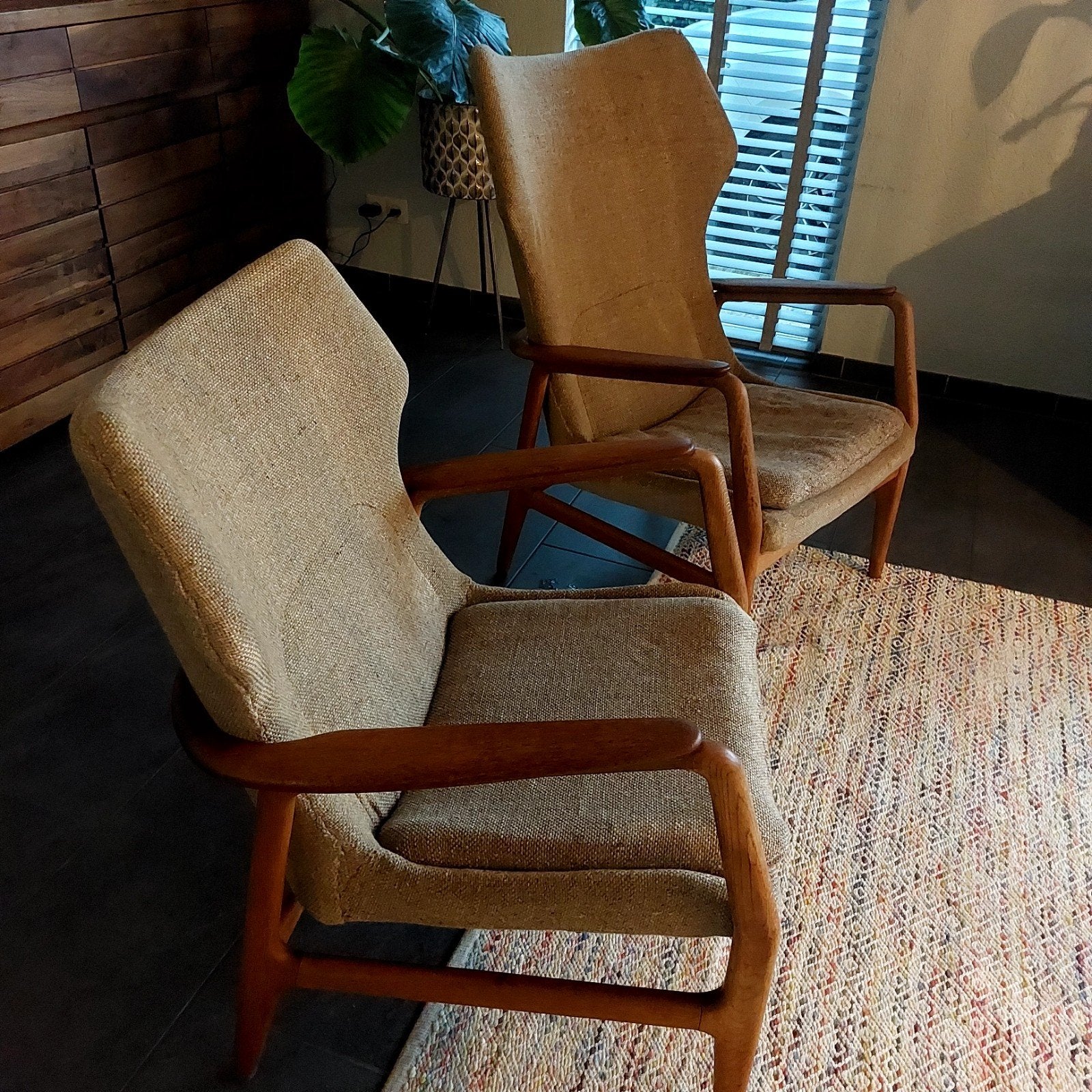 Originele Aksel Bender Madsen vintage fauteuils, Huis en Inrichting, Ophalen, Gebruikt, 75 tot 100 cm, Vintage / Zweeds Design / Retro