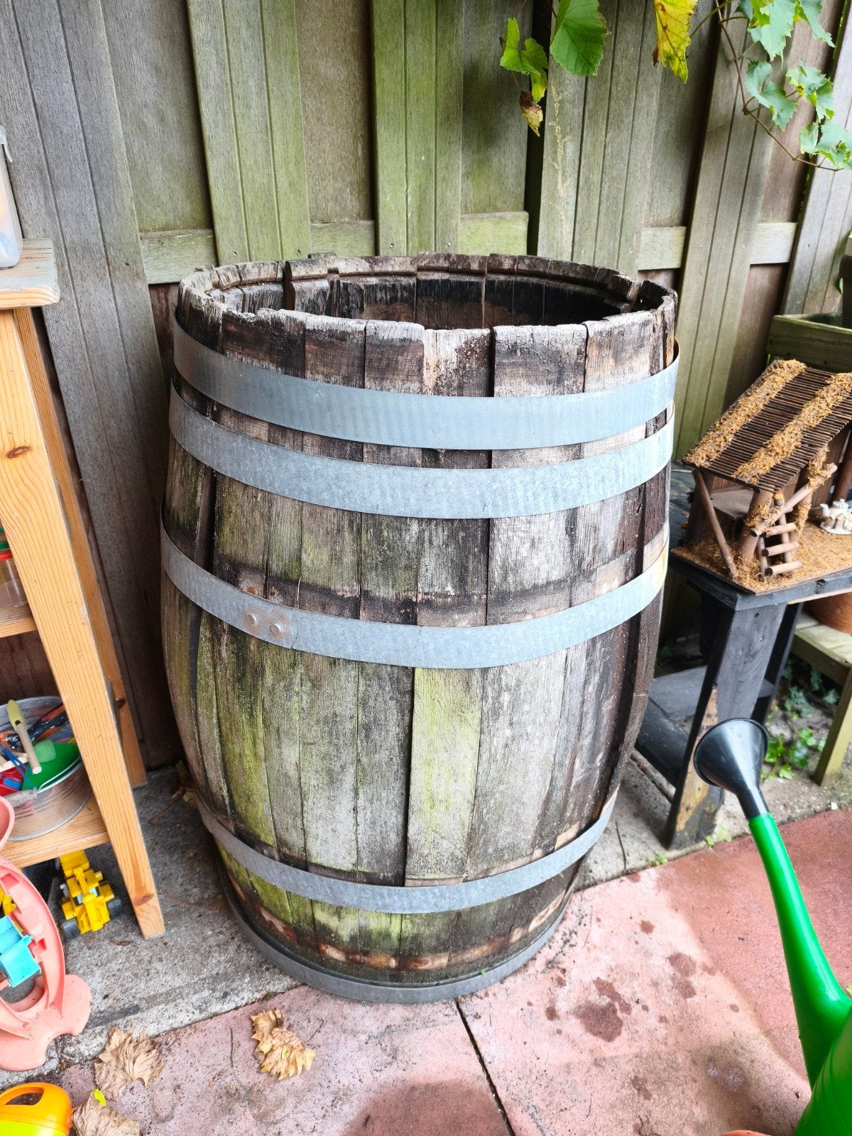 Houten ton - Ideaal als regenton of decoratie, Ophalen, Gebruikt