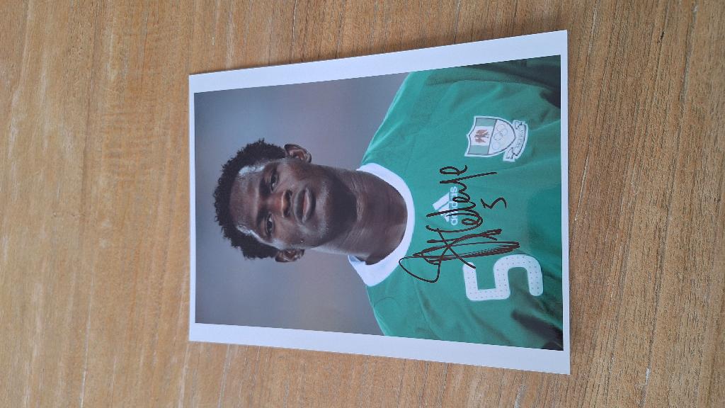 Foto 20x25 cm met handtekening; Ayodele Adeleye # Sparta, Ophalen of Verzenden, Nieuw, Sparta, Overige typen