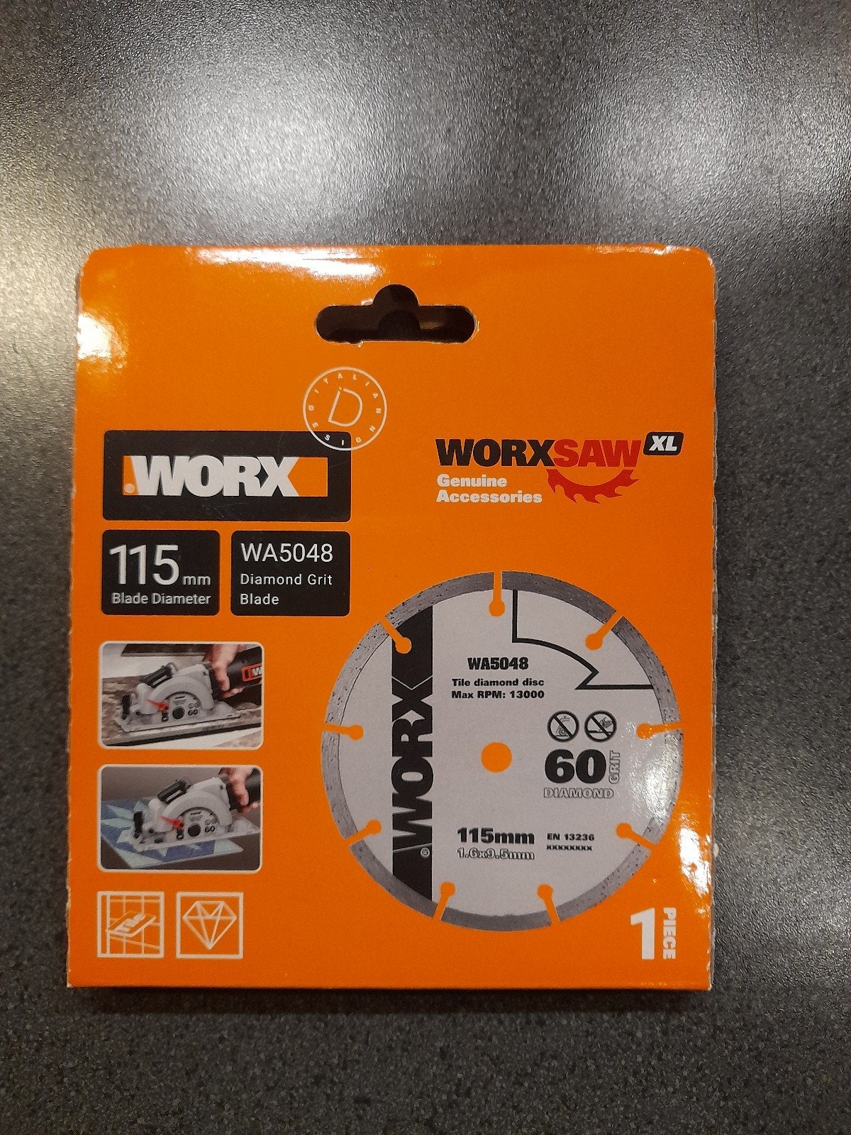 Worx WA5048 Diamant Doorslijpschijf 115mm, Ophalen of Verzenden, Nieuw, Overige typen, Worx