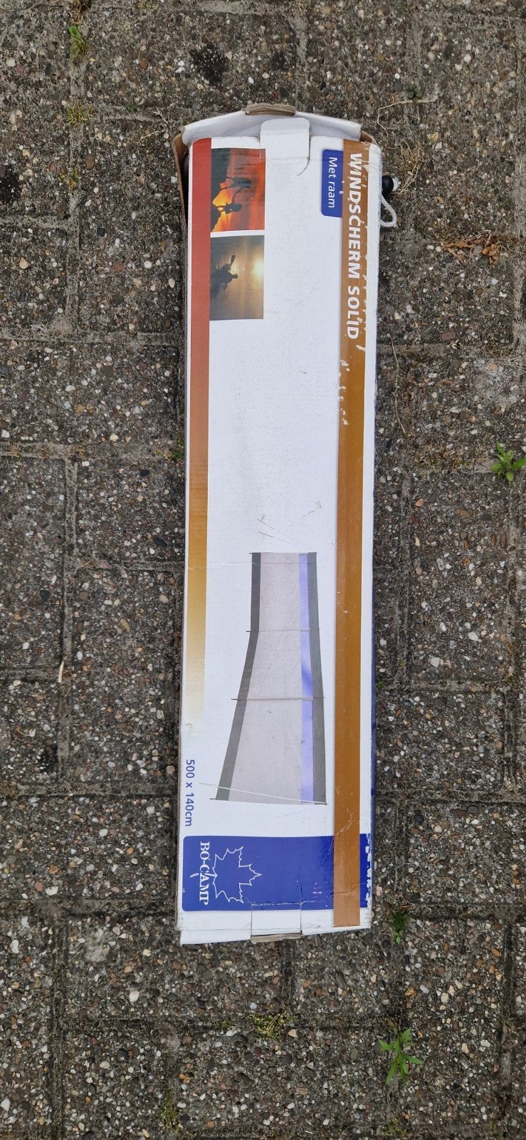 Windscherm met raam - Nieuw in doos 5 meter breed!, Ophalen of Verzenden, Nieuw