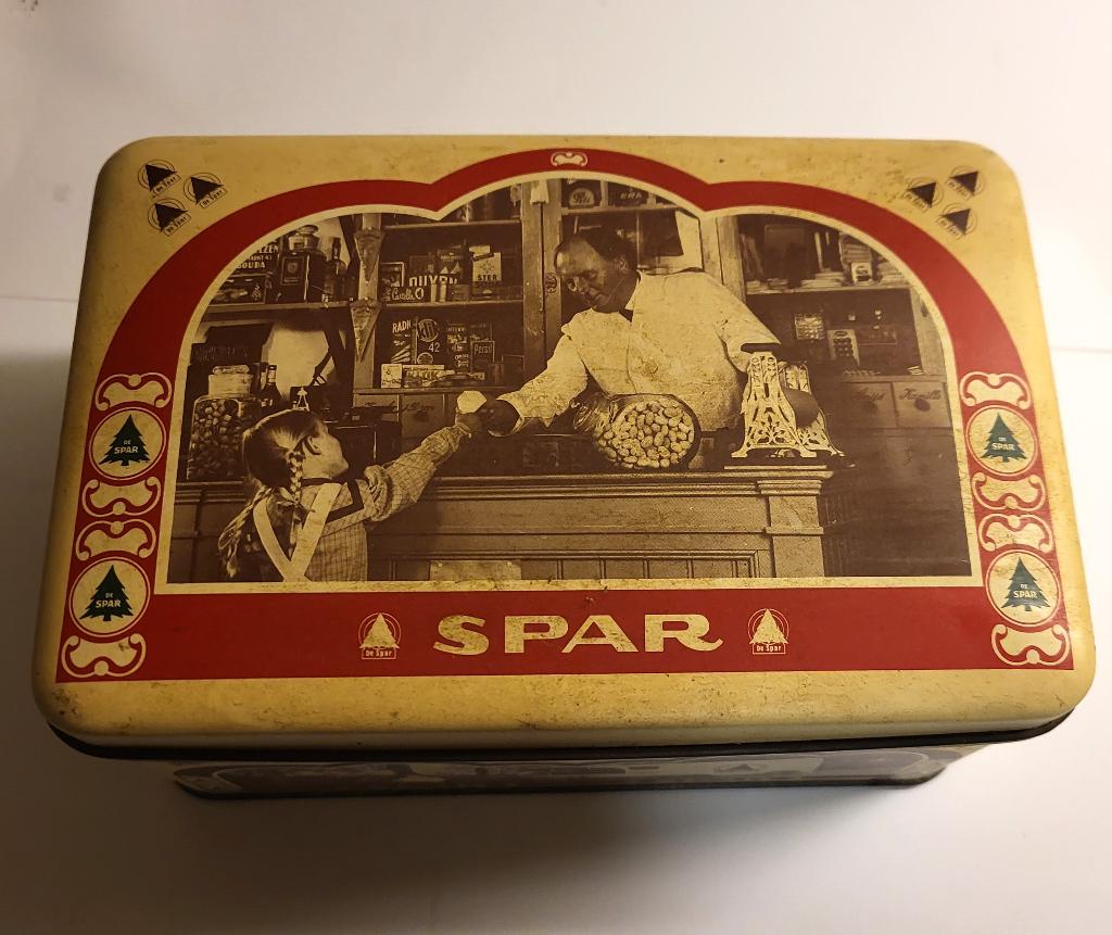 Oud SPAR blik, Verzamelen, Ophalen of Verzenden, Gebruikt, Overige