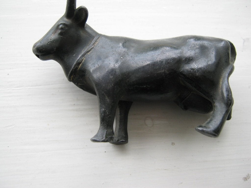 Antiek Bronzen Koe., Antiek en Kunst, Antiek | Koper en Brons, Verzenden, Brons
