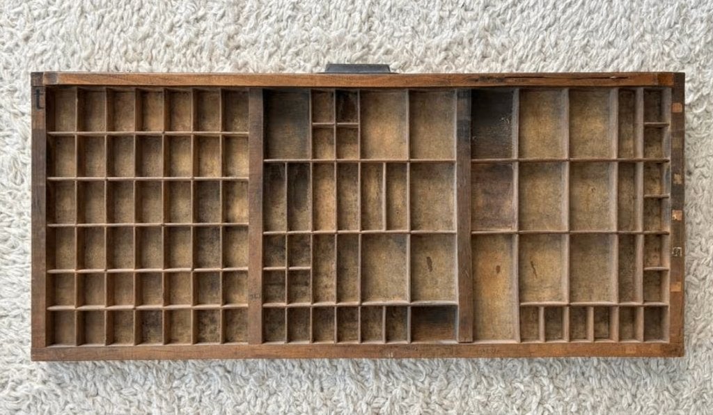 Letterbak, Ophalen, 36 cm, Gebruikt, Hout
