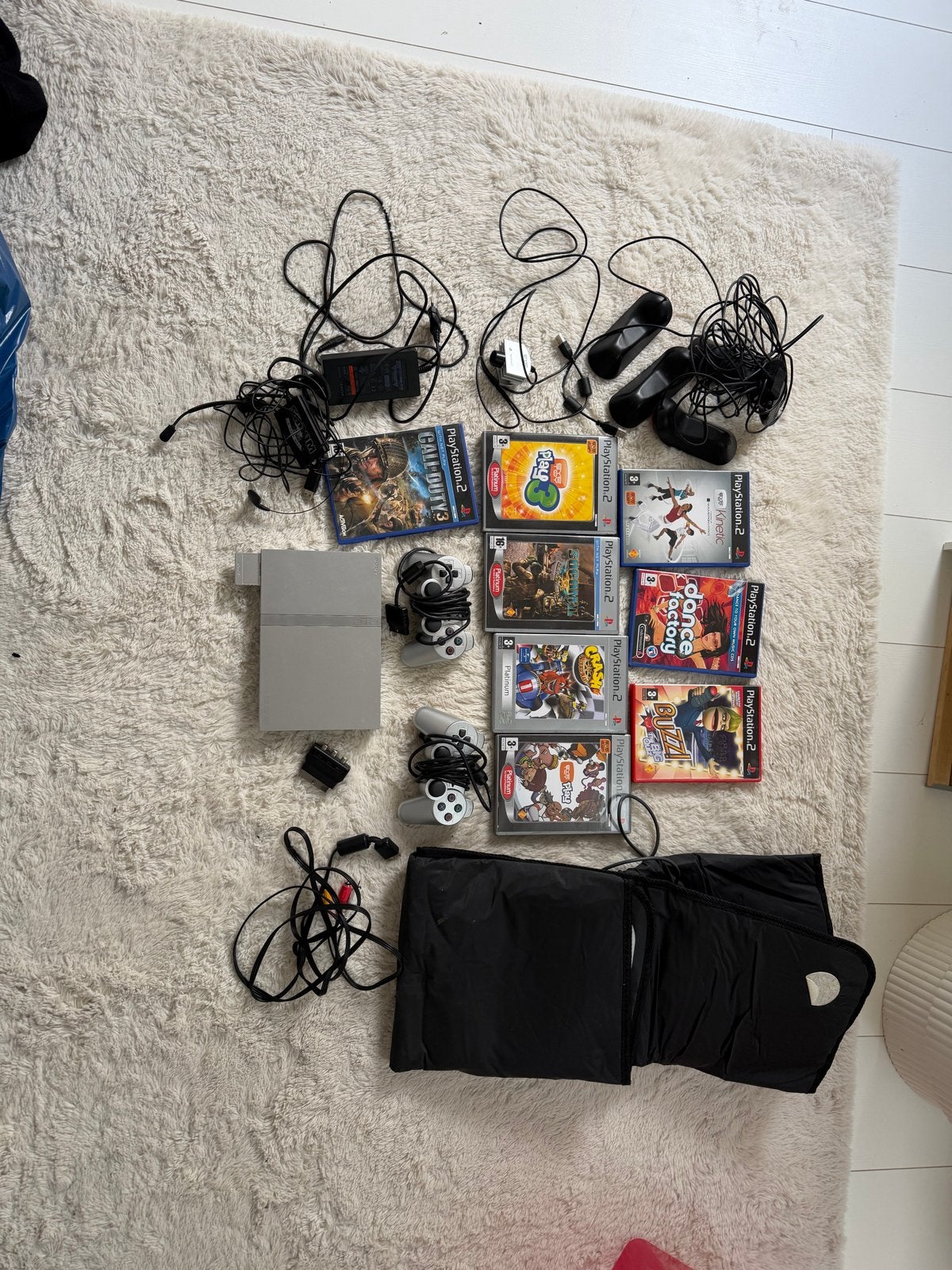 PlayStation 2 Slim Bundel met Games en Accessoires, Spelcomputers en Games, Gebruikt, Overige genres, Eén computer, Ophalen of Verzenden