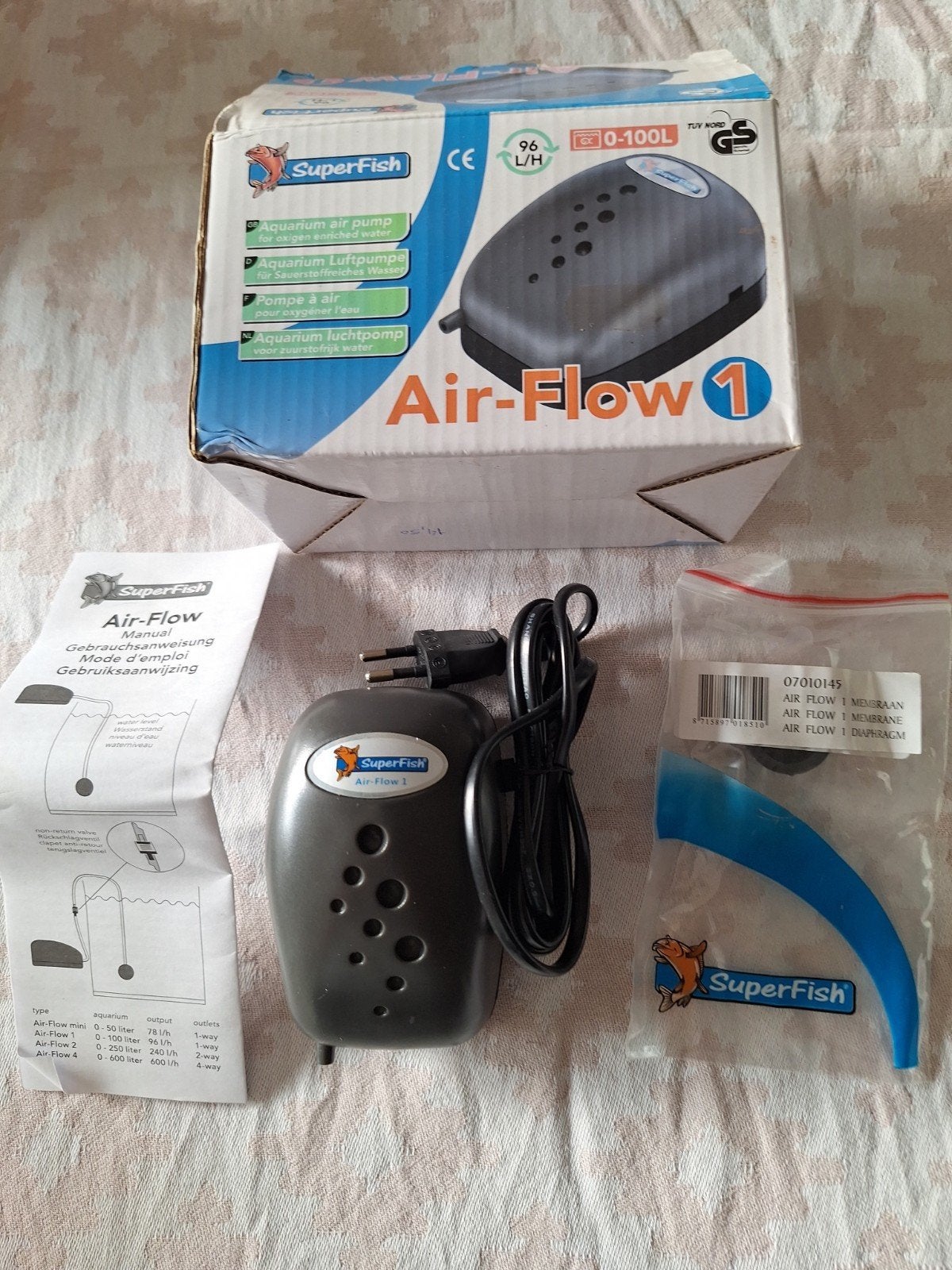 Aquarium air pump nieuw, Ophalen of Verzenden, Nieuw, Superfish