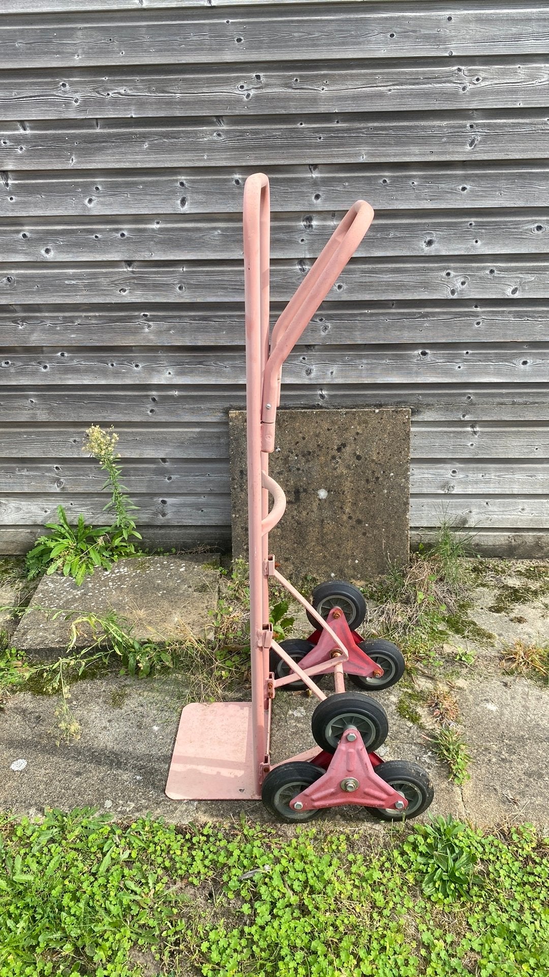 Oude trapsteekwagen 6 wielen – steekwagen traploper, Ophalen, Gebruikt, Steekwagen