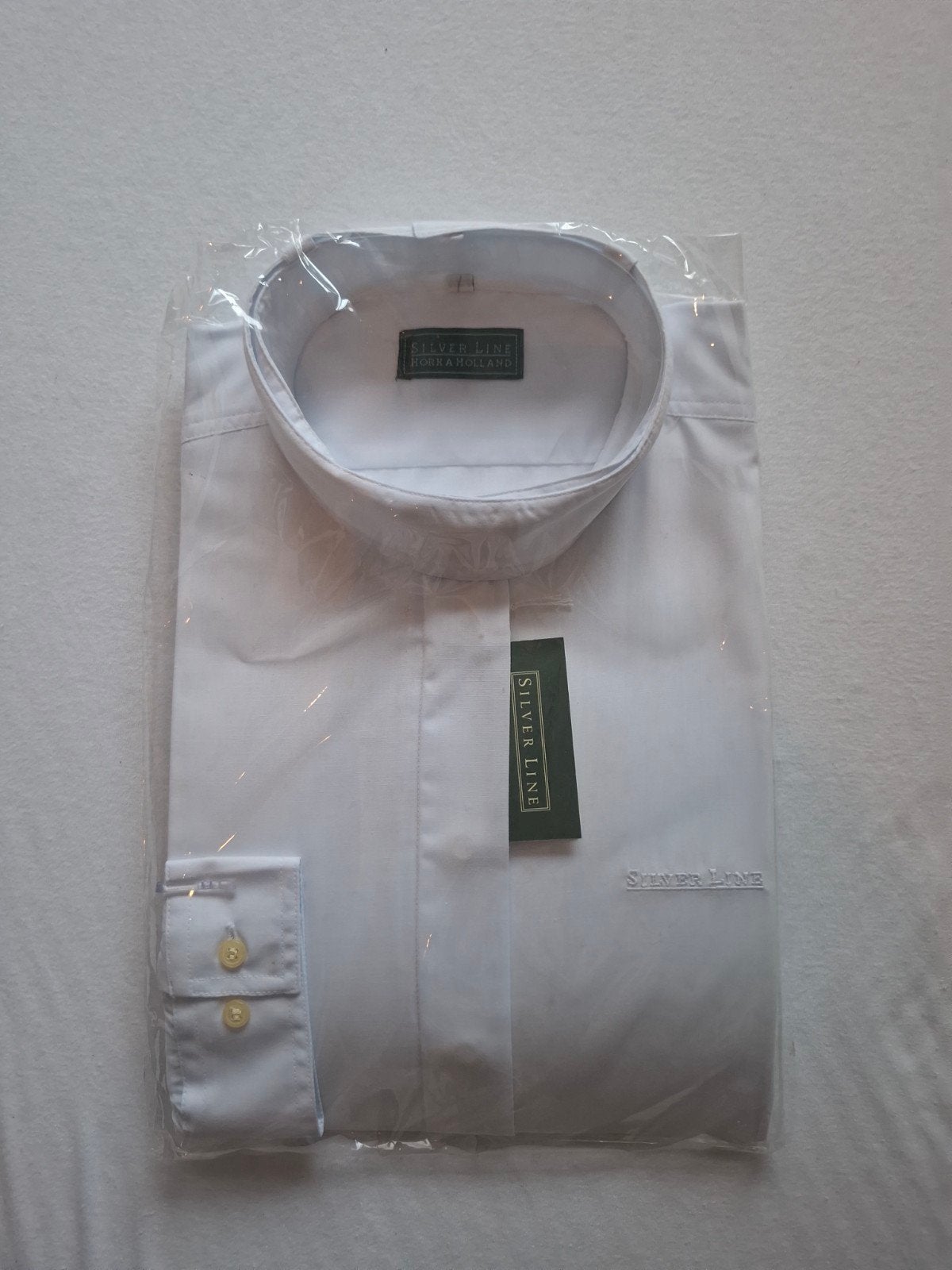 Witte Plastron Blouse Maat L, Wit, Silver Line, Nieuw, Ophalen of Verzenden