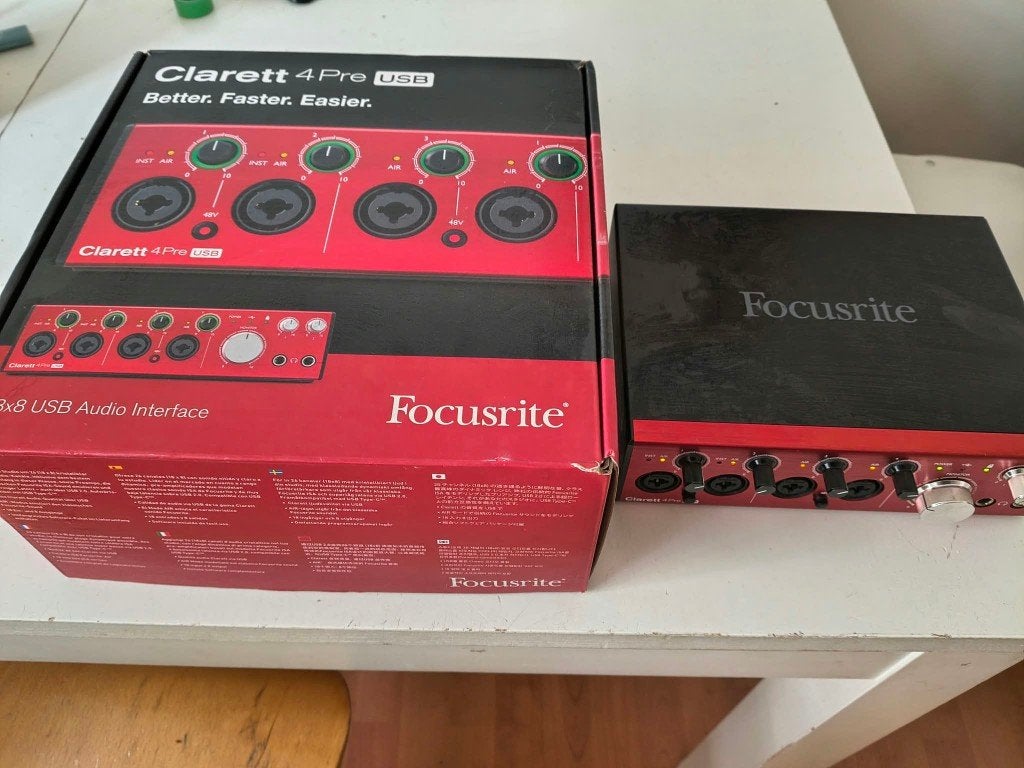 Focusrite Clarett 4Pre USB, Apogee Rosetta AD 96, BOSS GT-8, Ophalen of Verzenden, Gebruikt, Audio