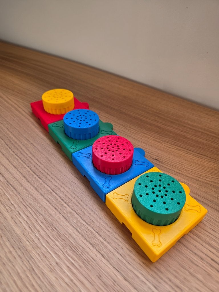 Zoekpuzzel hond, set van 6 stuks, keuze uit 5 kleuren, Info@beeldenbeest.nl, Nieuw, Ophalen of Verzenden, Beeld & Beest