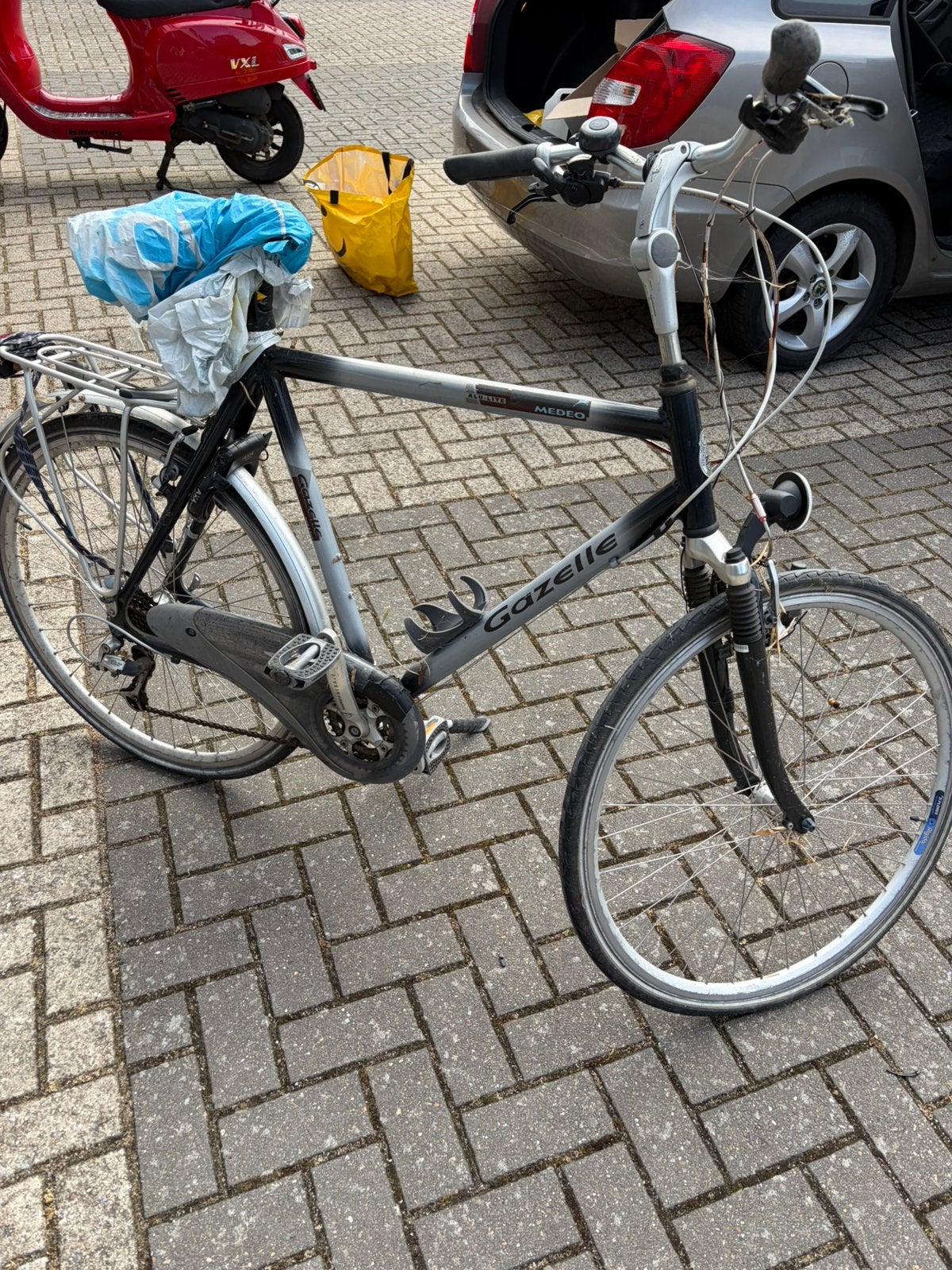 Opknapper, Fietsen en Brommers, Fietsen | Heren | Herenfietsen, Gebruikt, Velgrem, Ophalen of Verzenden, 61 tot 65 cm