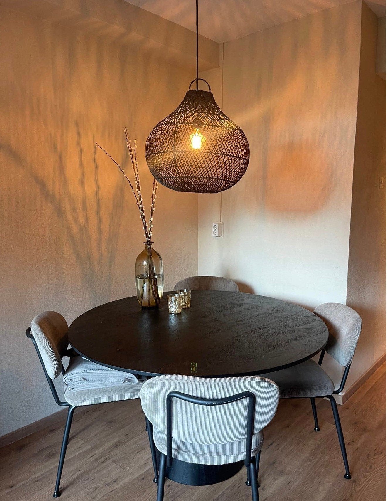 Ronde eettafel, Ophalen, Gebruikt, 100 tot 150 cm, Rond