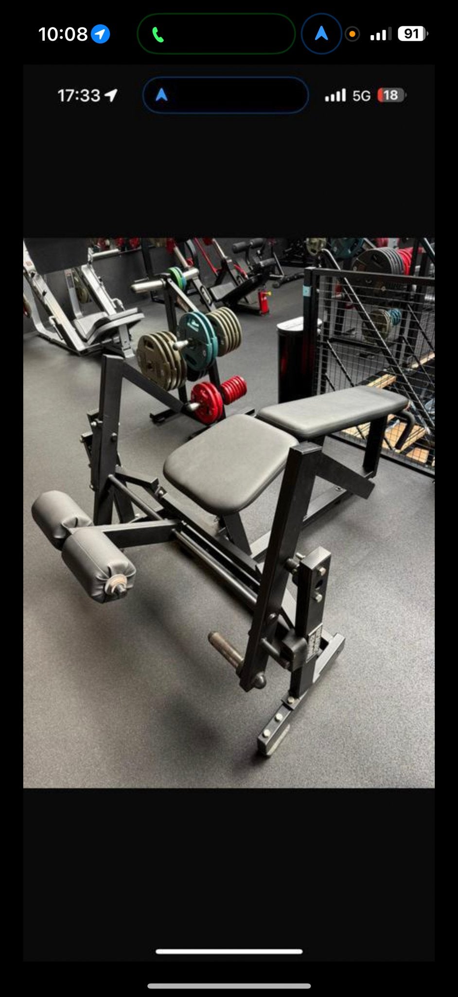 Hammer strength liggende leg curl, Krachtstation, Ophalen of Verzenden, Zo goed als nieuw, Metaal