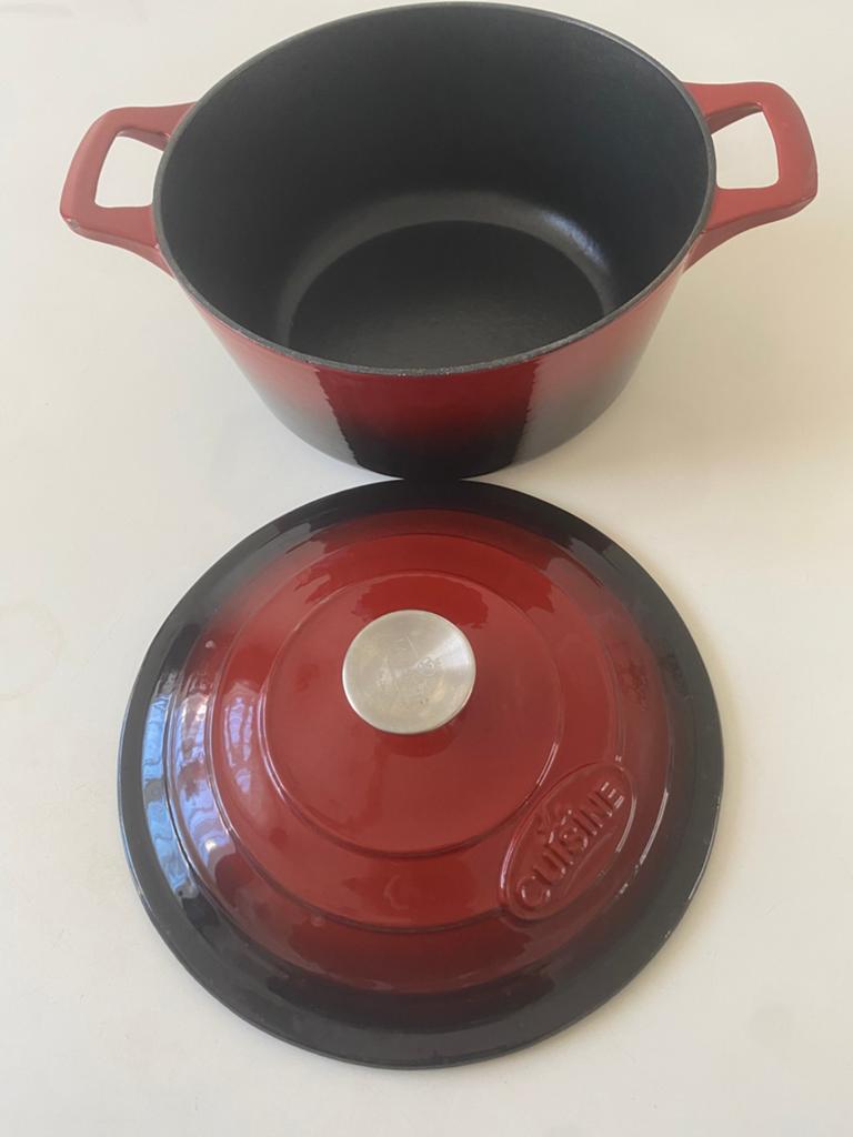 LA CUISINE pro Braadpan 26 cm, Ophalen of Verzenden, Zo goed als nieuw, Gietijzer, Koekenpan of Braadpan