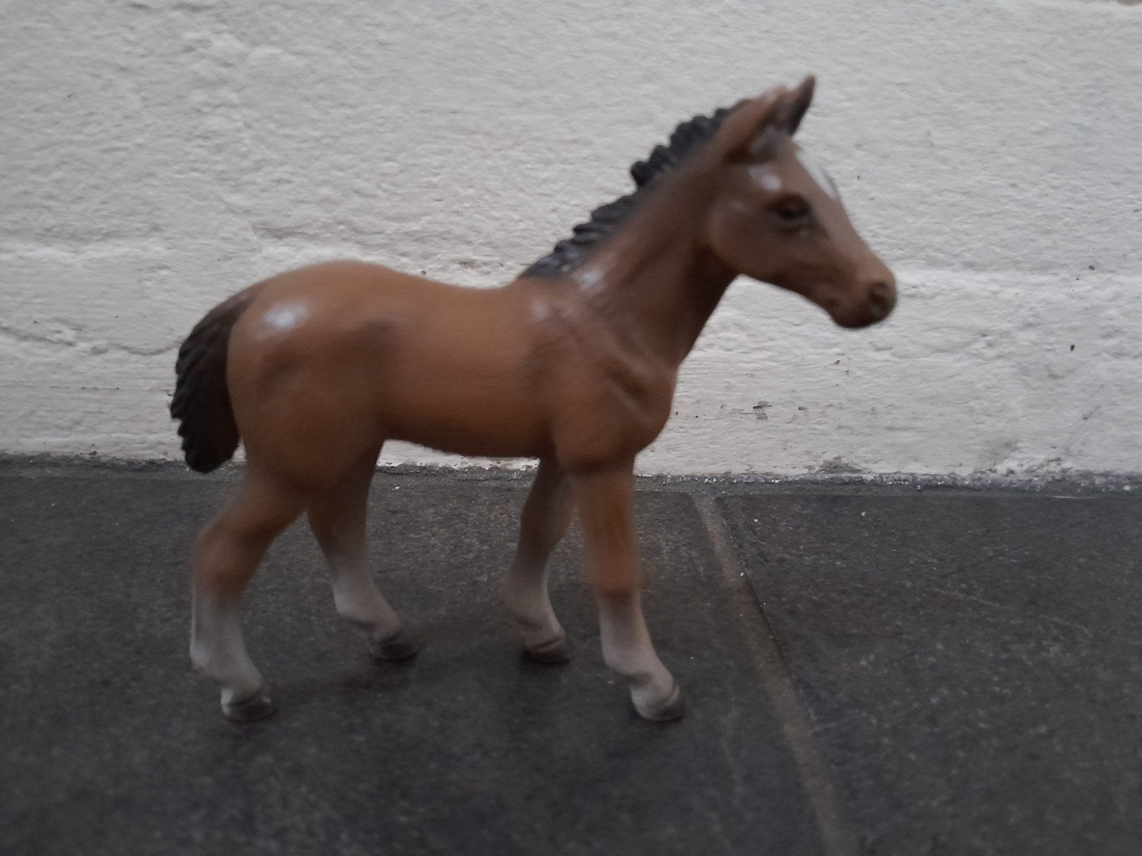 Schleich veulen evt met complete set paard & ruiter, Ophalen of Verzenden, Zo goed als nieuw, Paard, Beeldje of Figuurtje