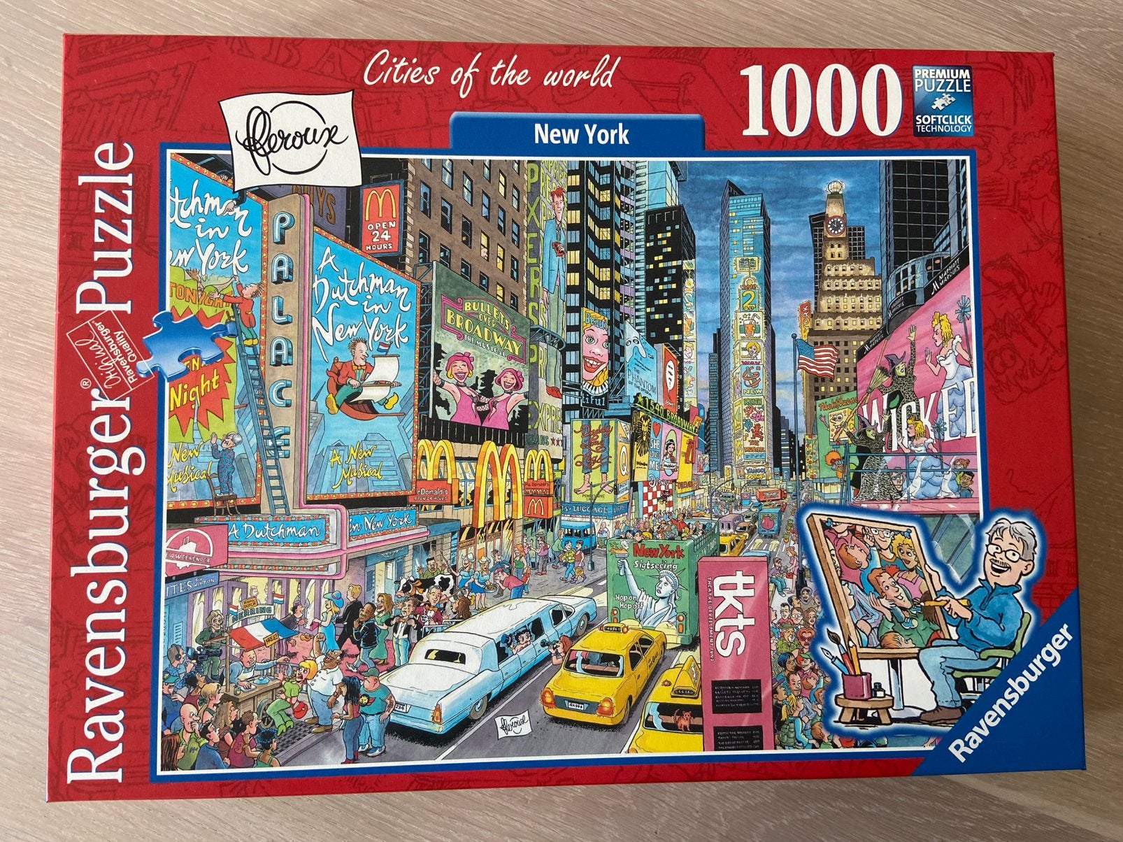 Ravensburger puzzel New York 1000 stukjes, Ophalen of Verzenden, 500 t/m 1500 stukjes, Zo goed als nieuw
