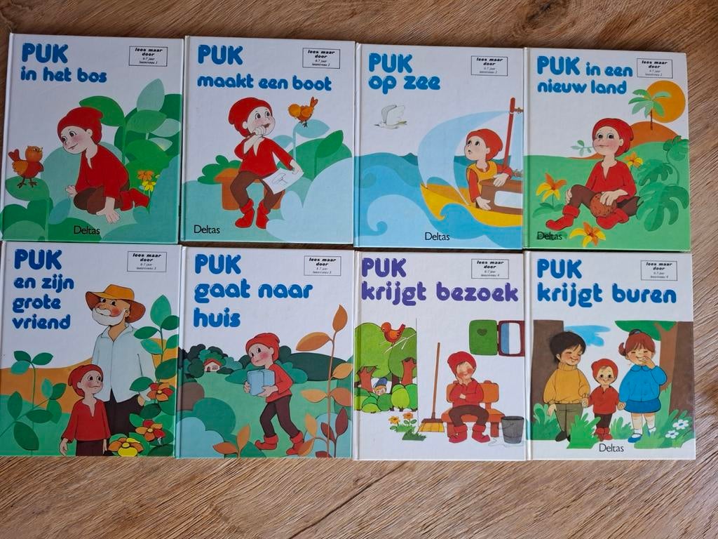 Vintage puk serie, Boeken, Kinderboeken | Kleuters, Gelezen, Fictie algemeen, Ophalen of Verzenden