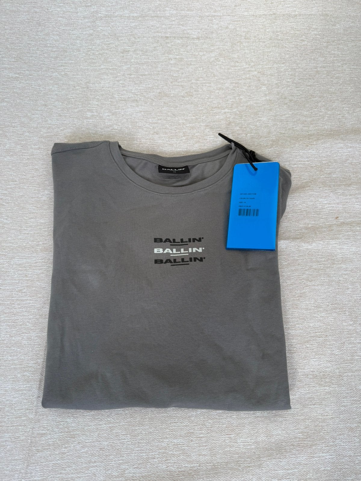 Nieuw Ballin t-shirt grijs/taupe size 14(164cm), Ophalen of Verzenden, Nieuw, Jongen, Shirt of Longsleeve