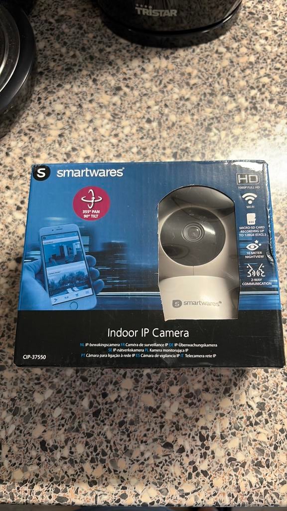 Gebruikte Smartwares CIP.37550 Full HD Binnencamera, Ophalen of Verzenden, Gebruikt, Binnencamera