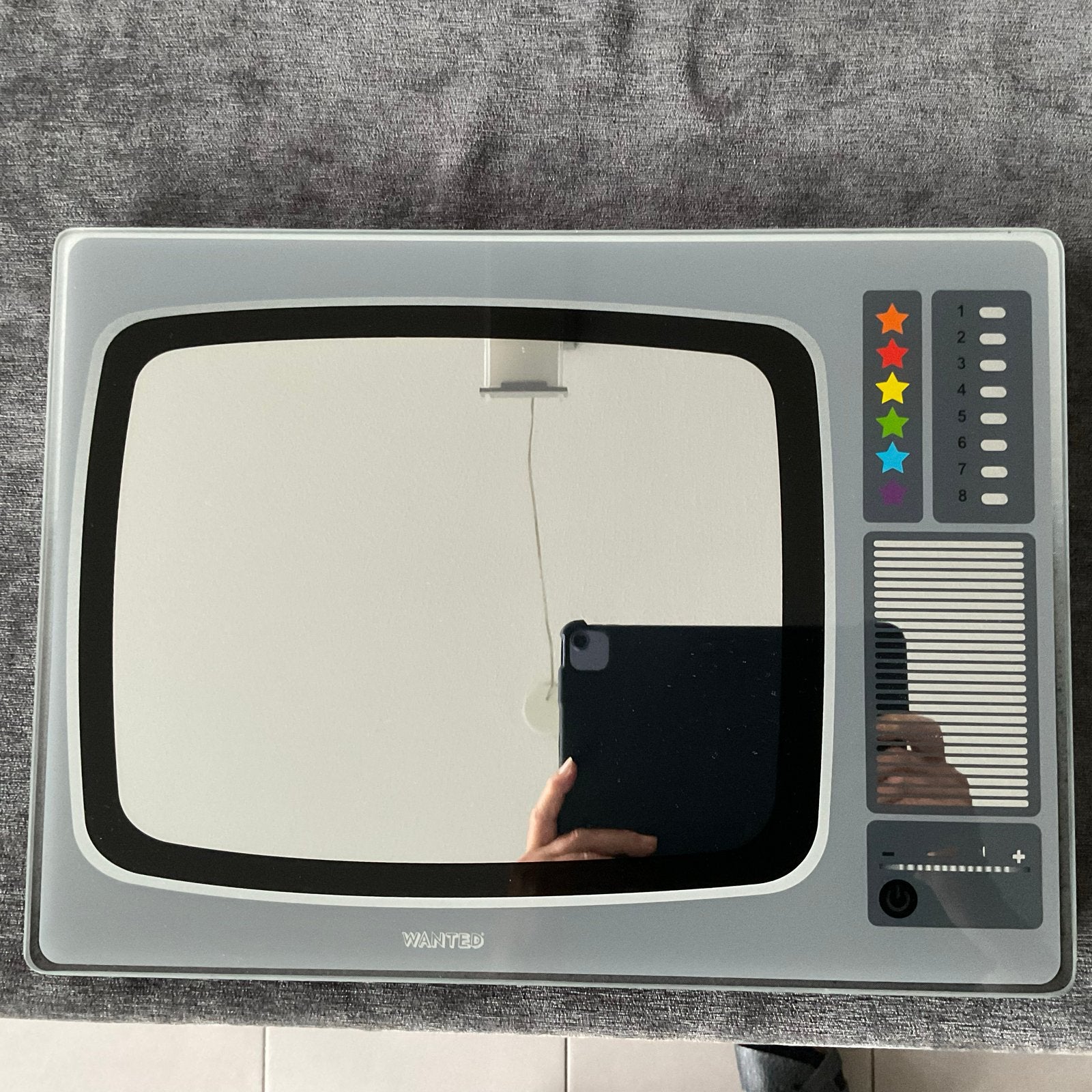 Retro kleurentelevisie spiegel, Ophalen, Minder dan 50 cm, Gebruikt, Minder dan 100 cm