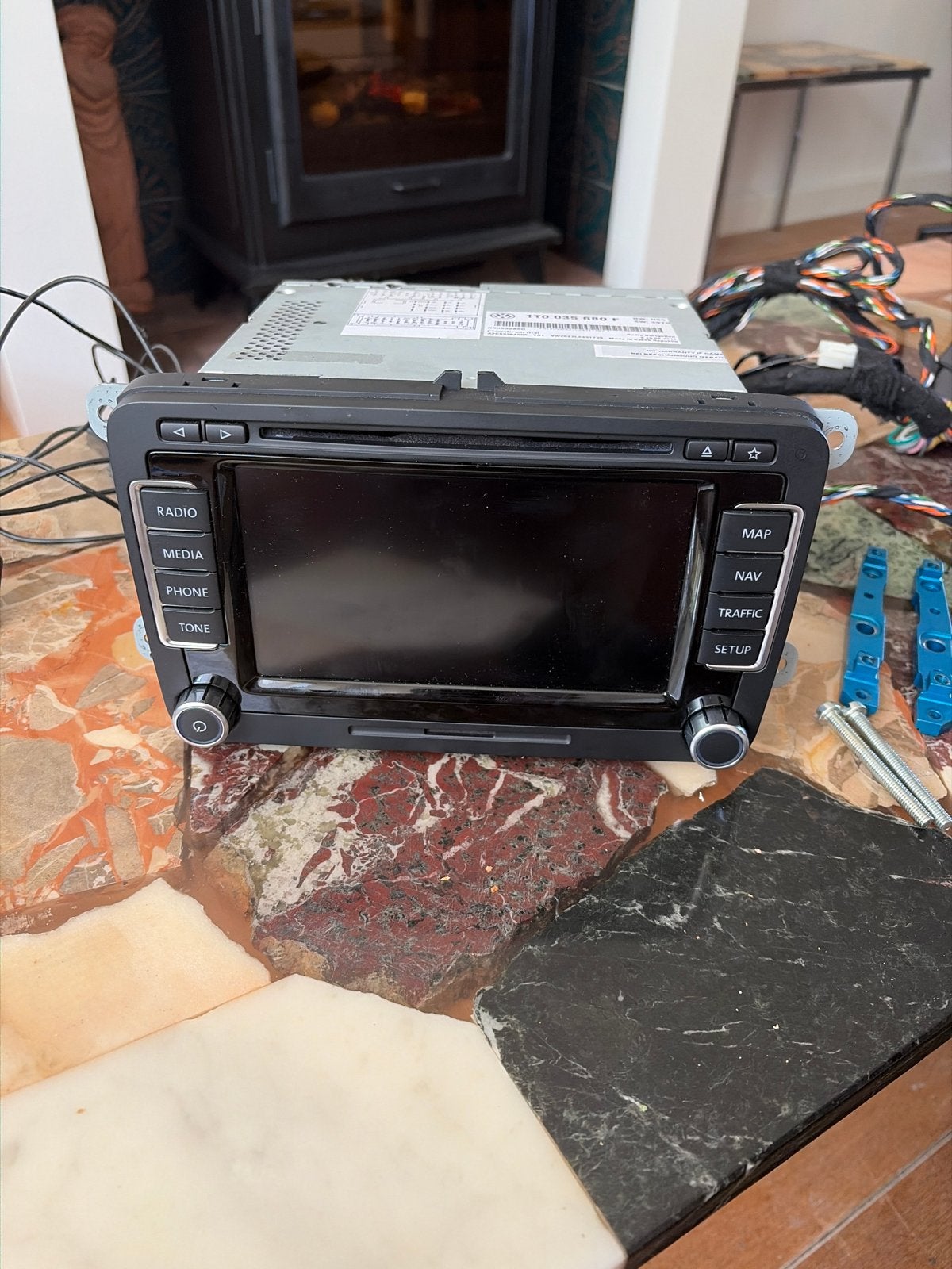 Origineel Volkswagen Polo radio/navigatiesysteem, Ophalen of Verzenden, Gebruikt