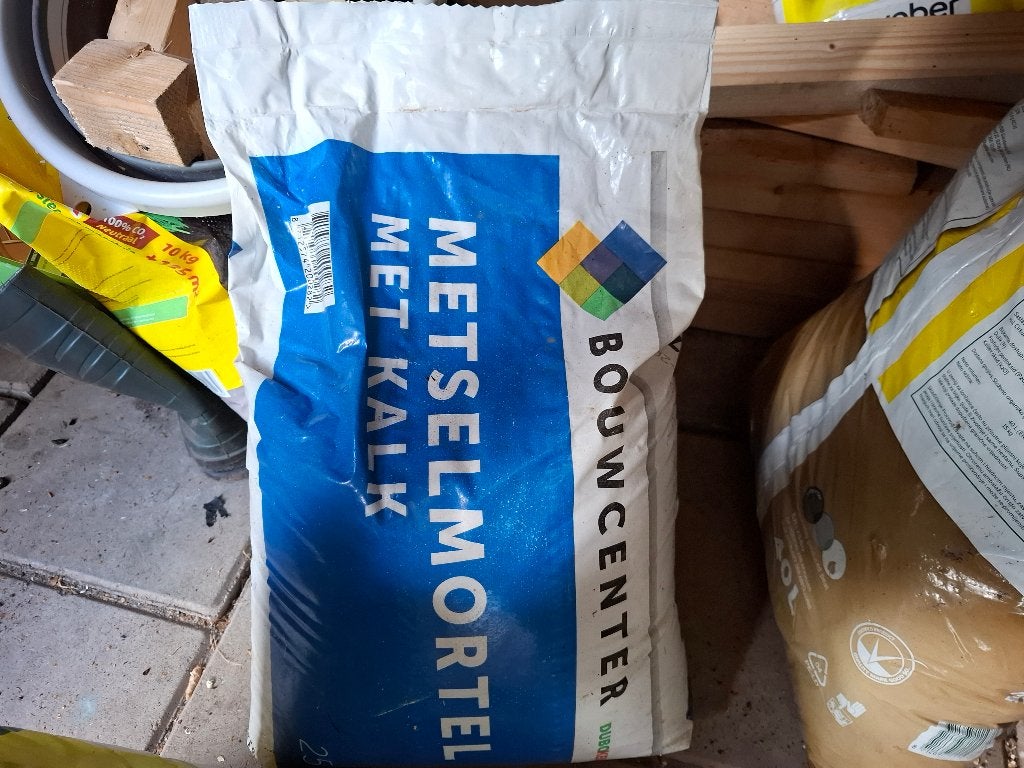 Zak metselmortel met kalk, Ophalen, Nieuw, Overige typen