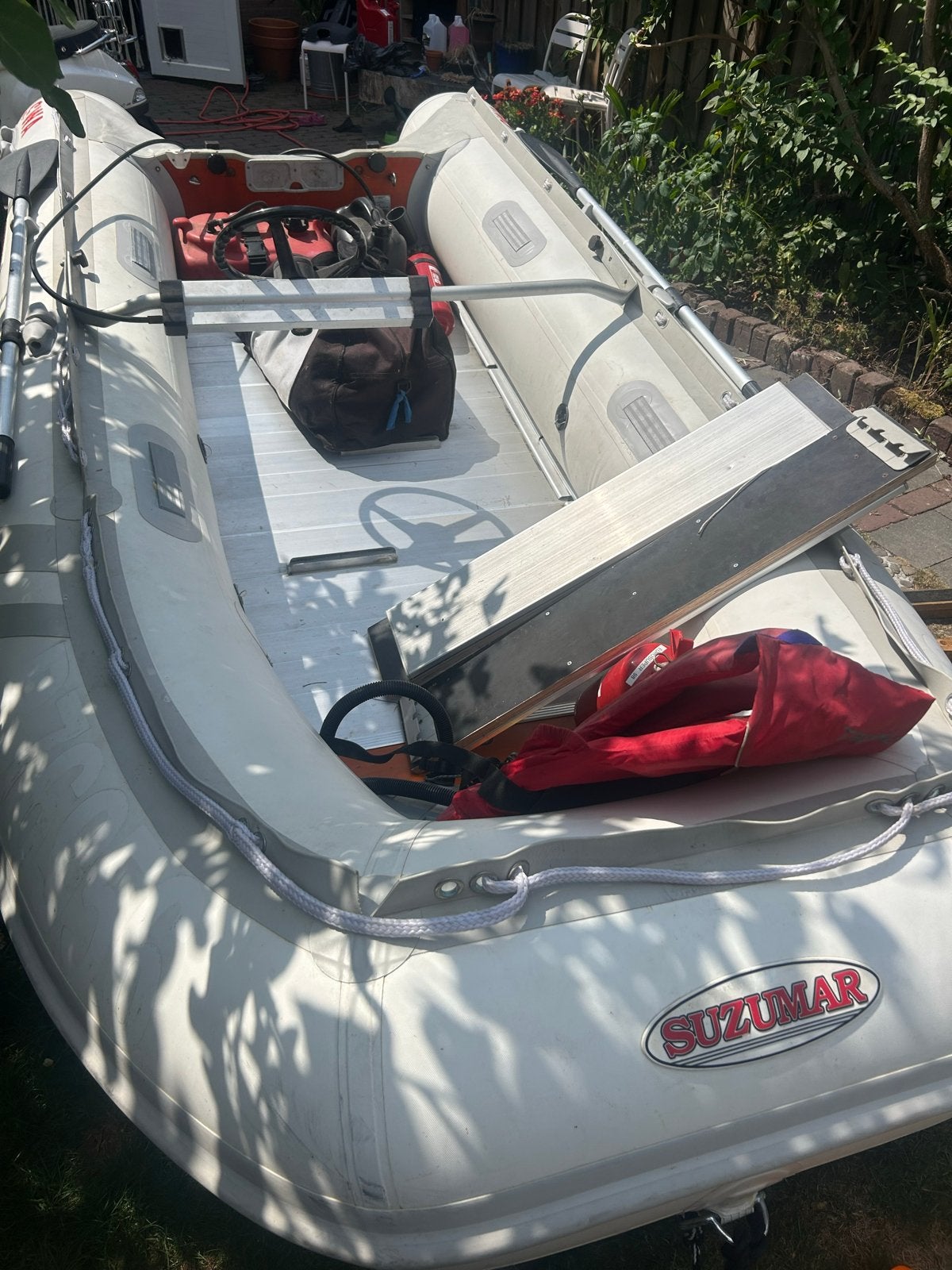 Suzumar 3.90m rubberboot - Vaarklaar met extra's, Watersport en Boten, Bootonderdelen, Ophalen, Gebruikt
