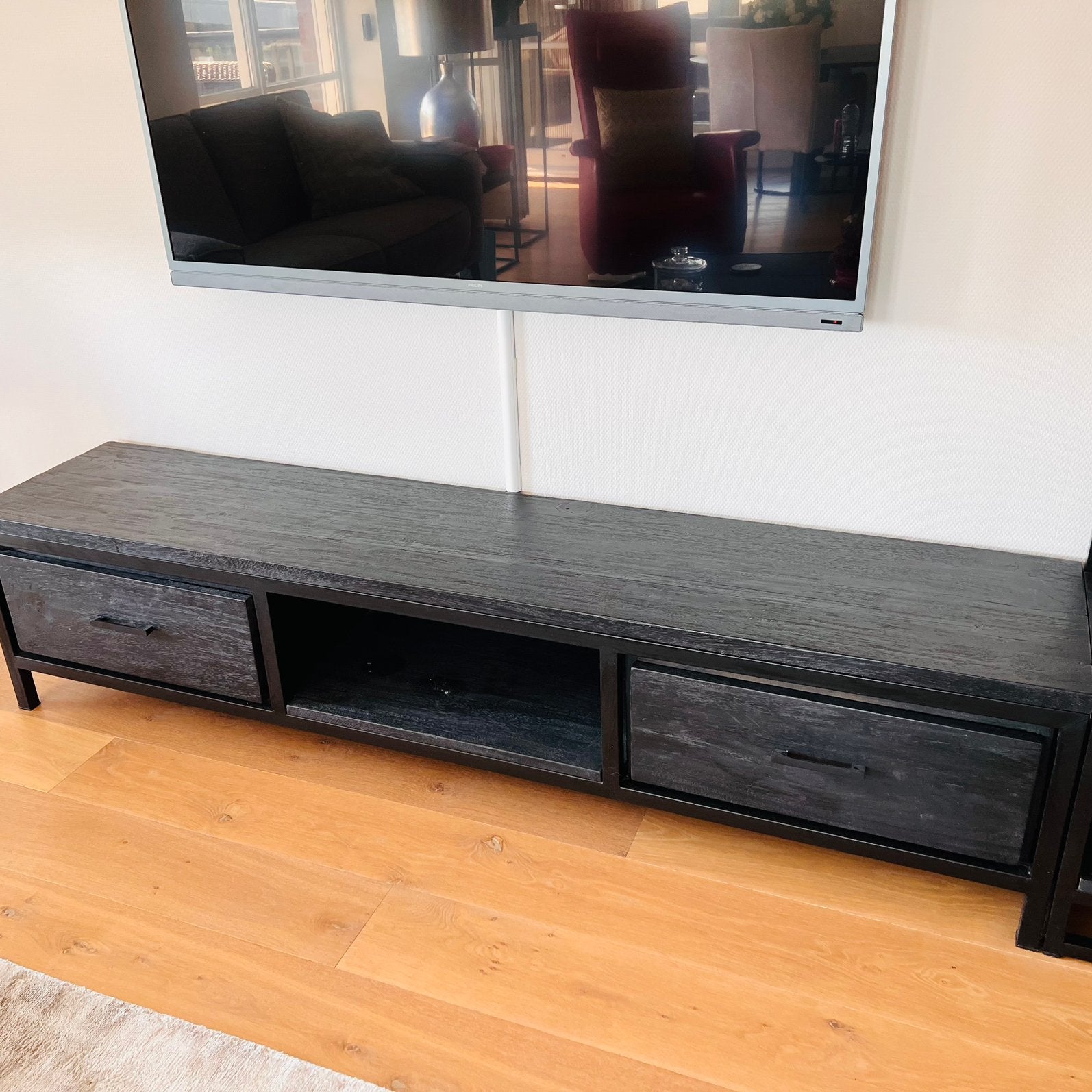 Tv kast, Ophalen, 150 tot 200 cm, Zo goed als nieuw, Minder dan 100 cm